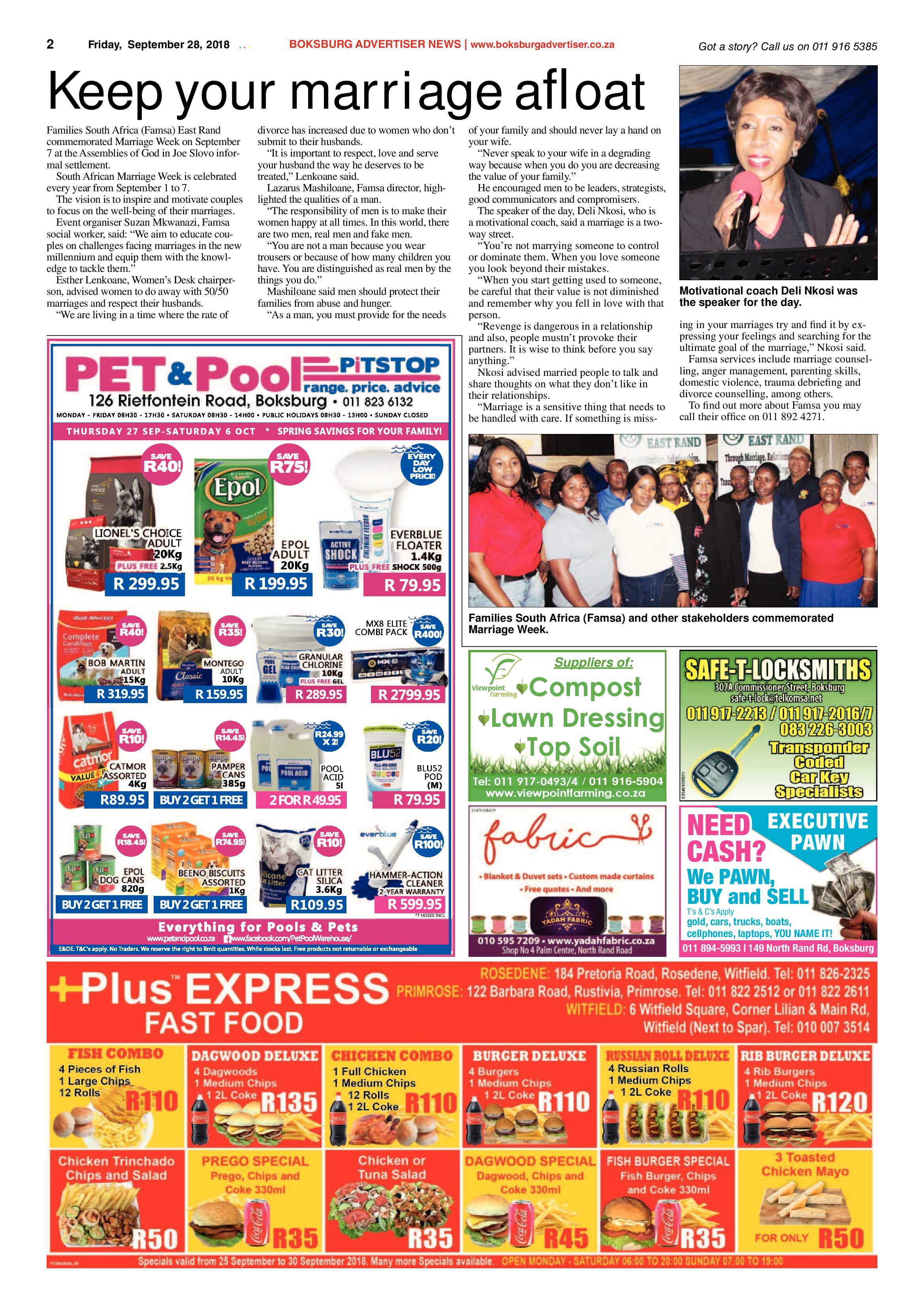 Boksburg Advertiser 25 September 2018 page 2