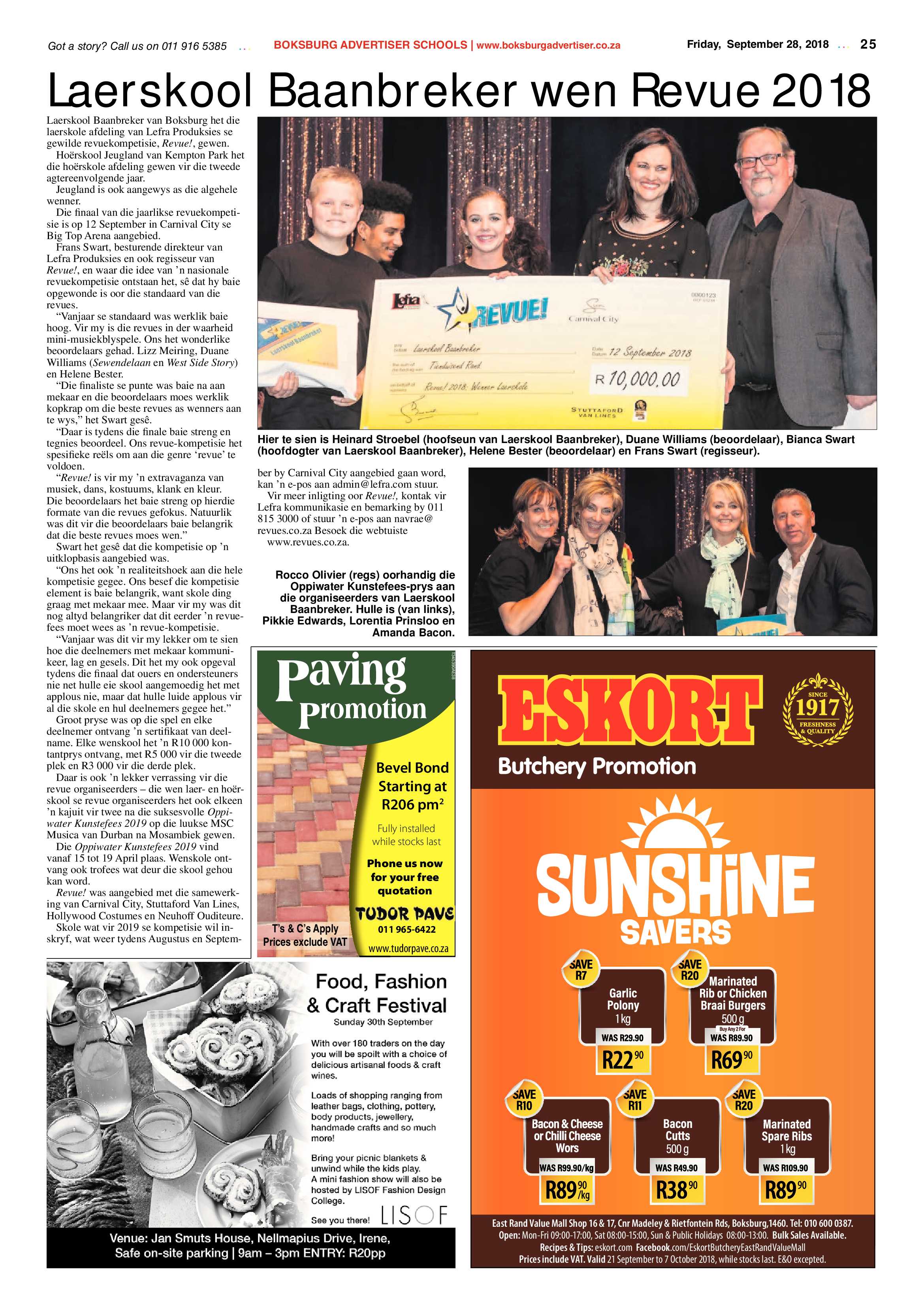 Boksburg Advertiser 25 September 2018 page 25