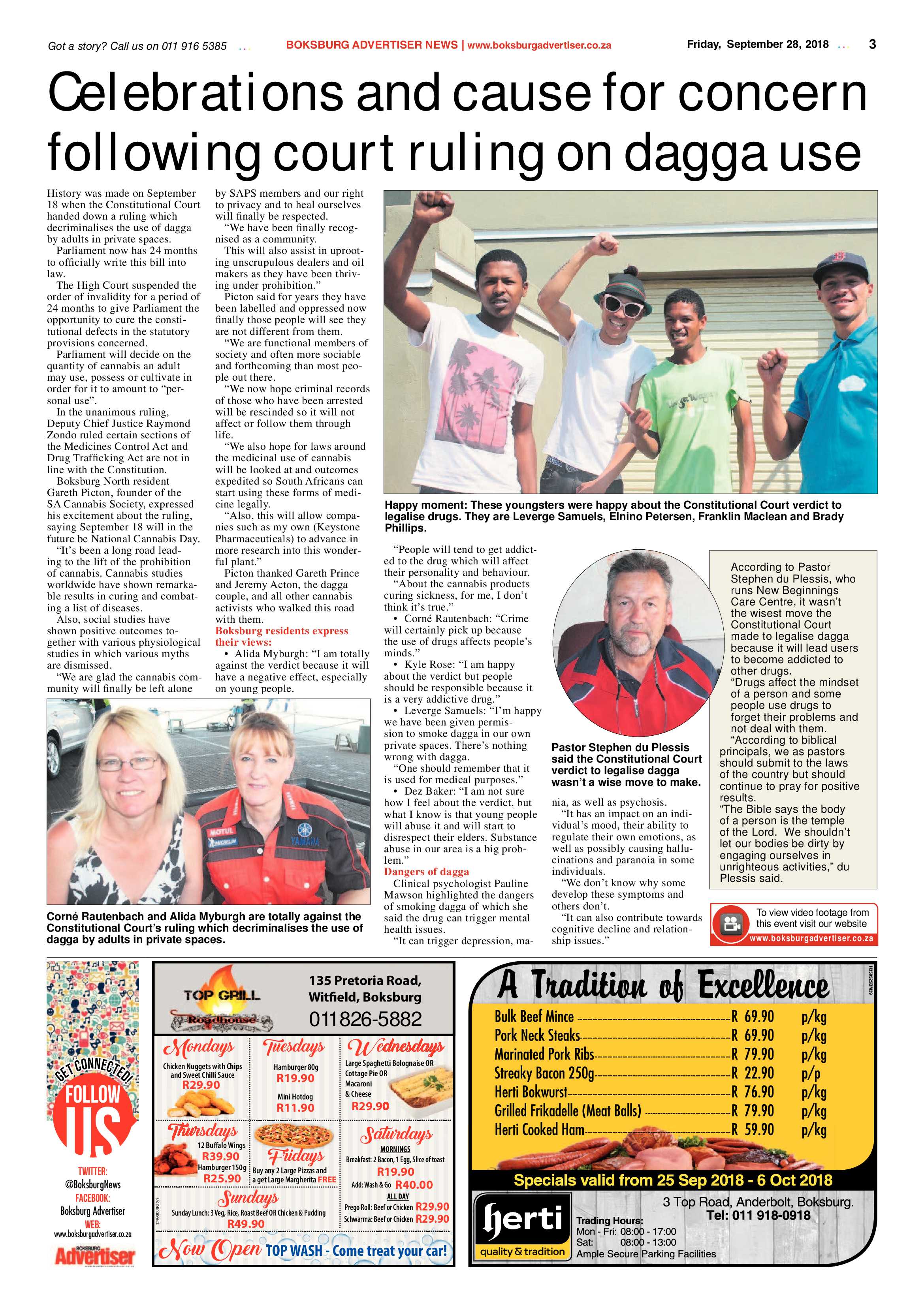 Boksburg Advertiser 25 September 2018 page 3