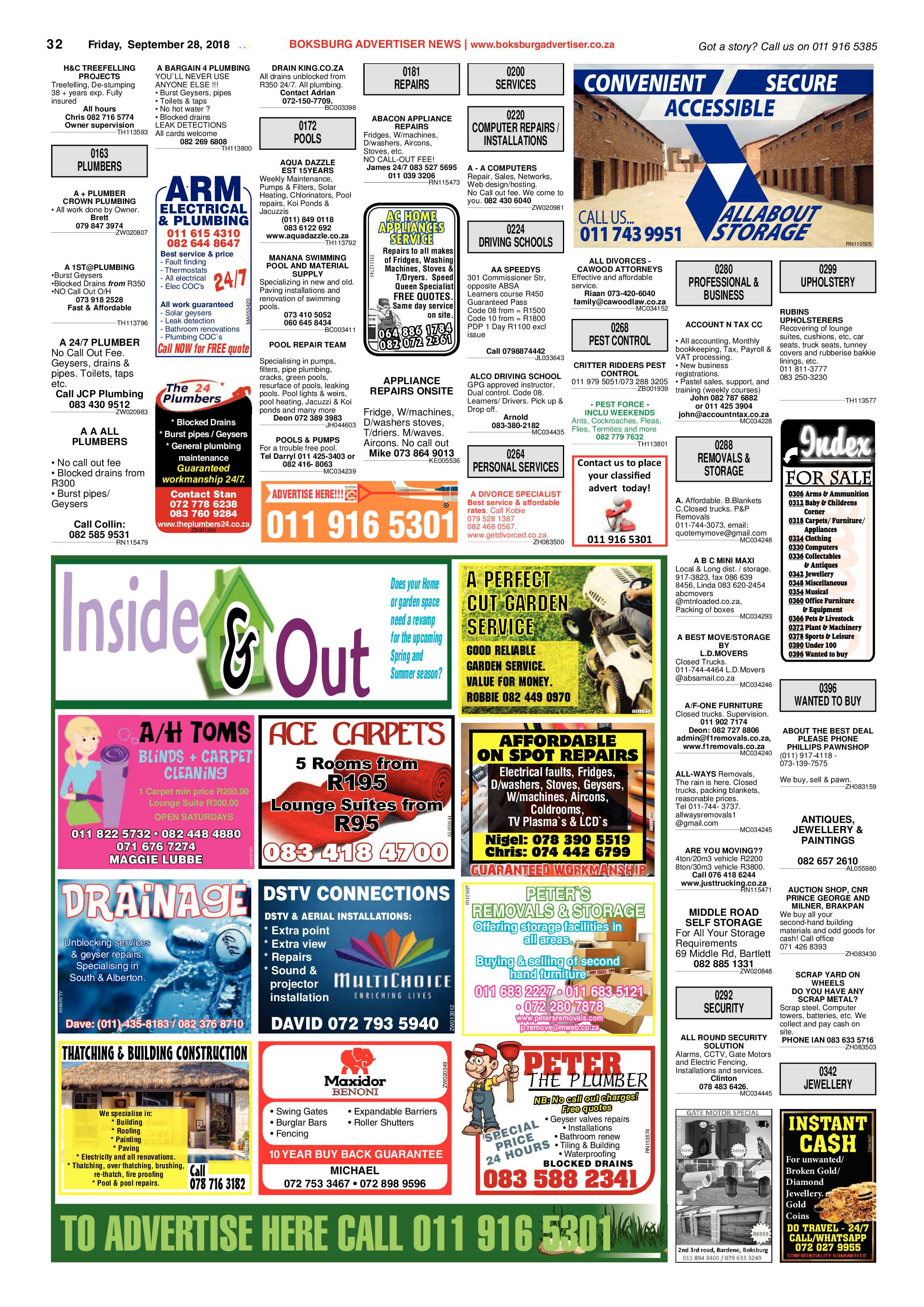 Boksburg Advertiser 25 September 2018 page 32