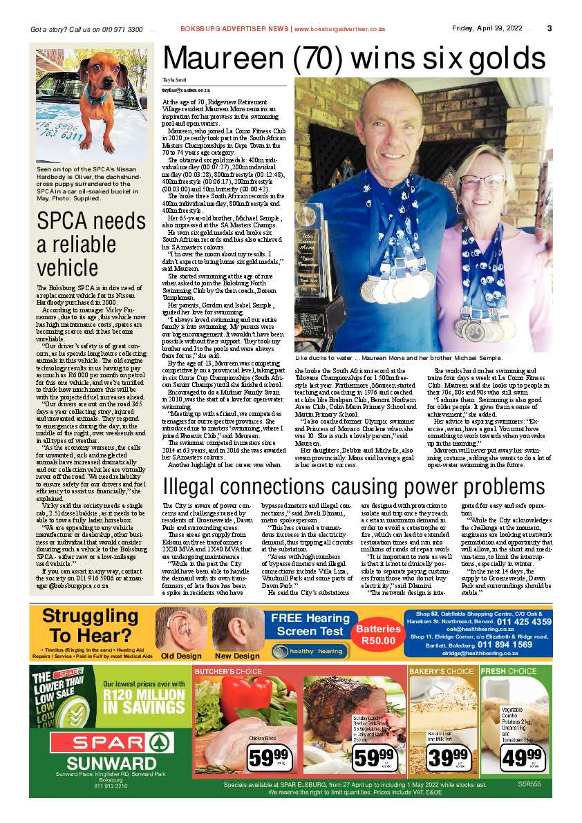 Boksburg Advertiser 29 April 2022 page 3