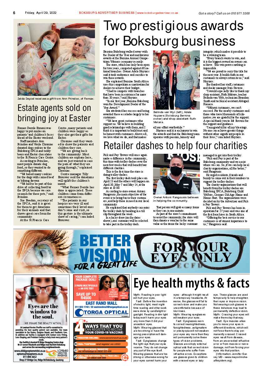 Boksburg Advertiser 29 April 2022 page 6