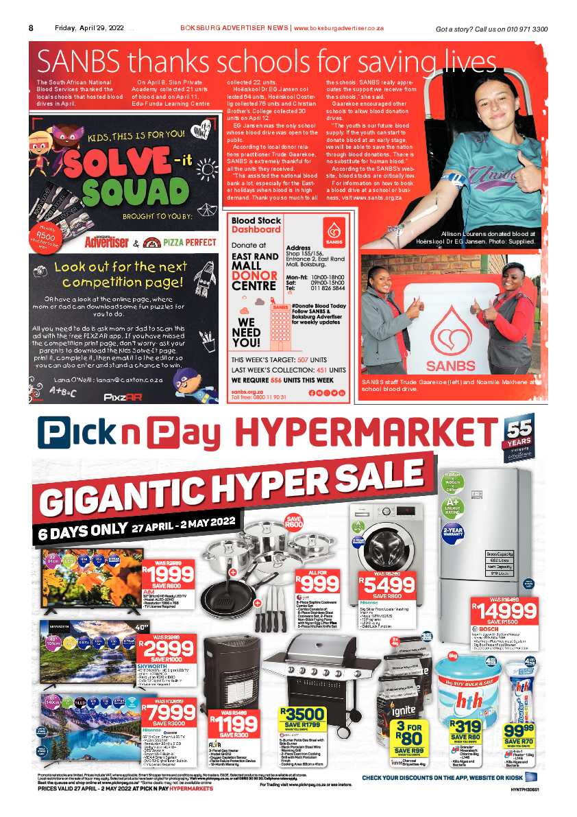 Boksburg Advertiser 29 April 2022 page 8