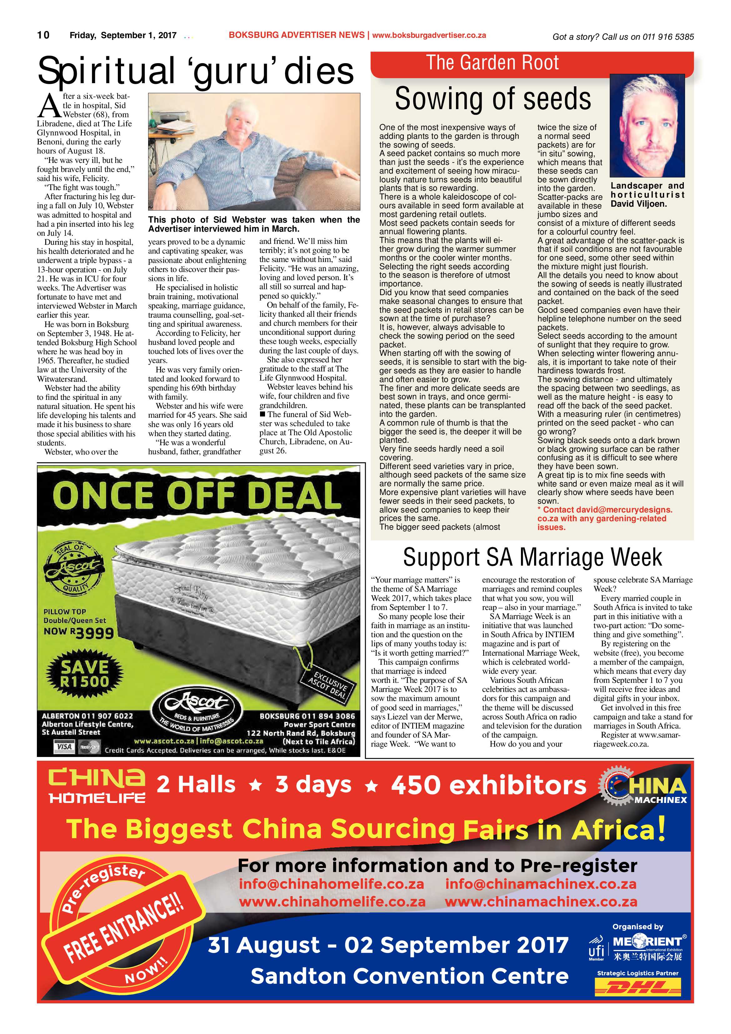Boksburg Advertiser 29 August 2017 page 10