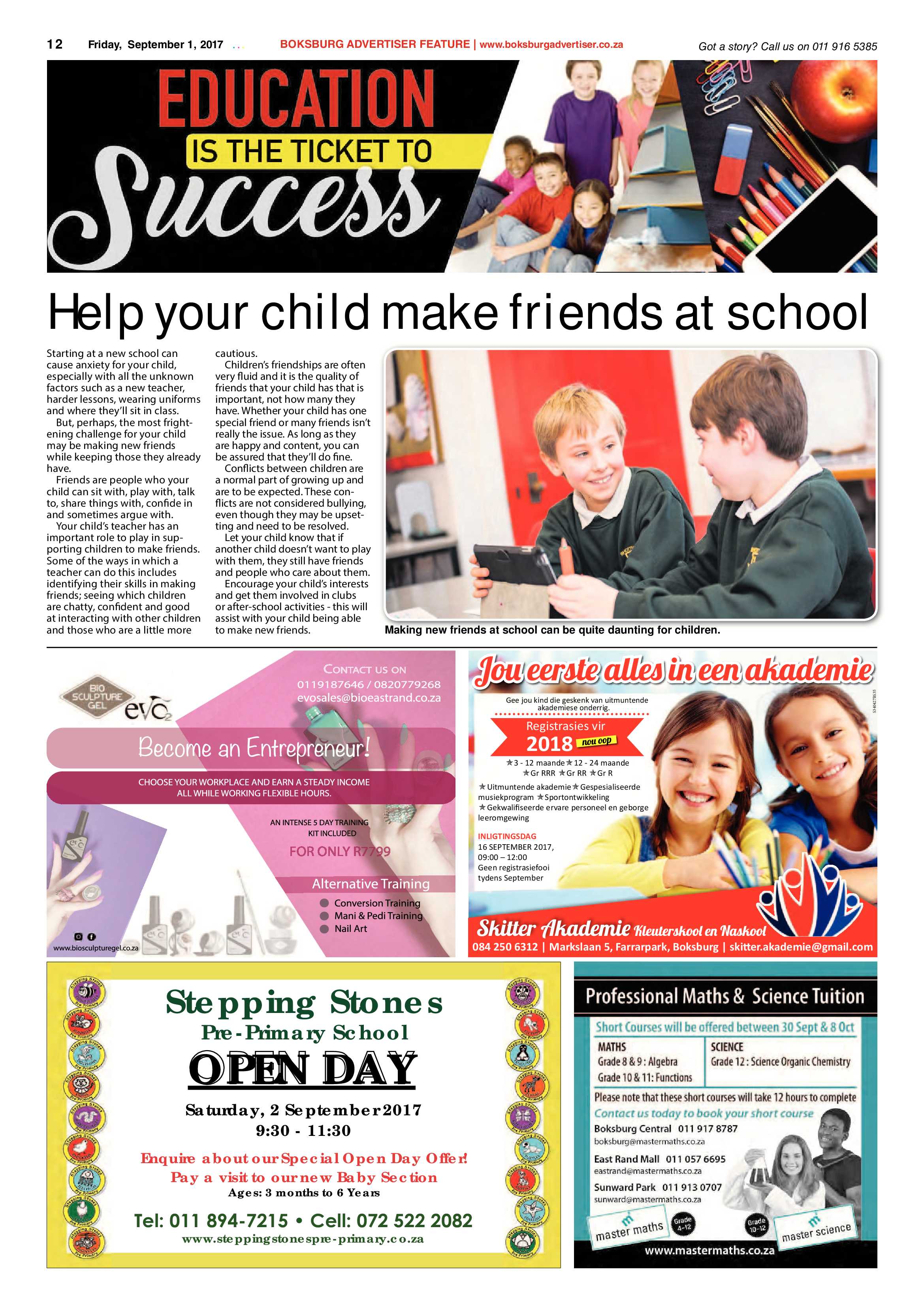 Boksburg Advertiser 29 August 2017 page 12