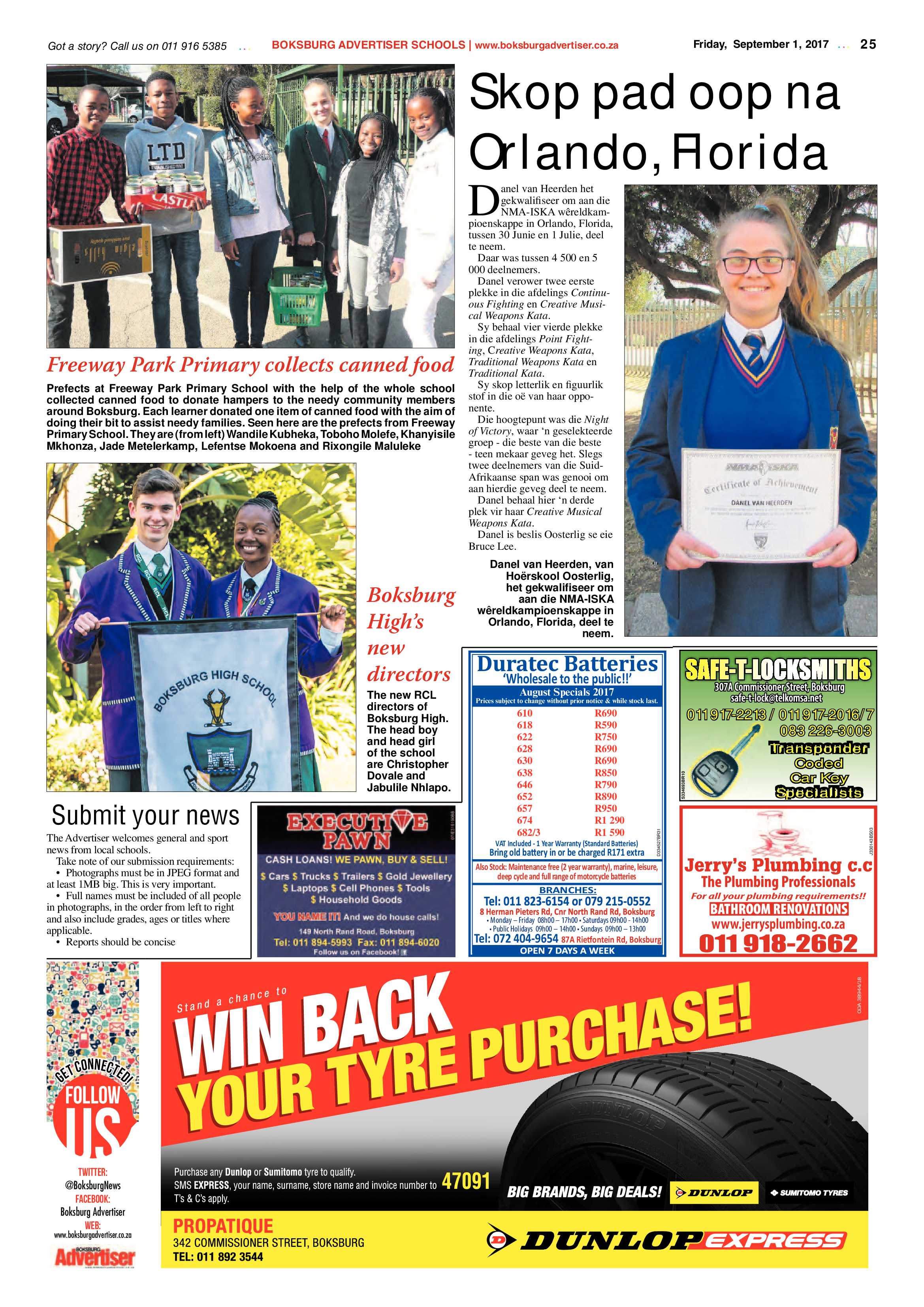 Boksburg Advertiser 29 August 2017 page 25