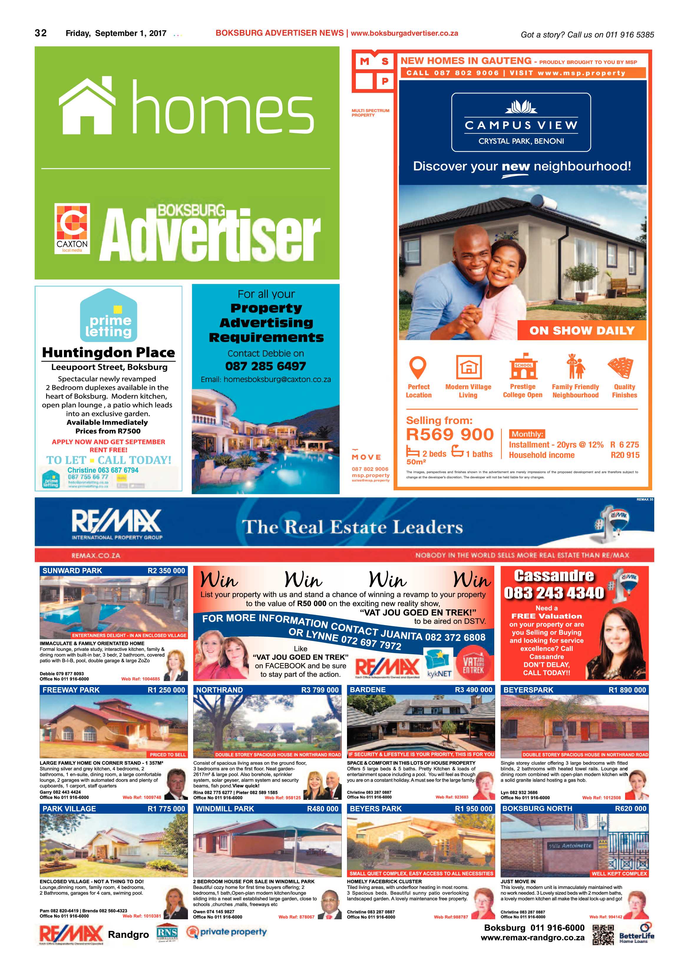 Boksburg Advertiser 29 August 2017 page 32