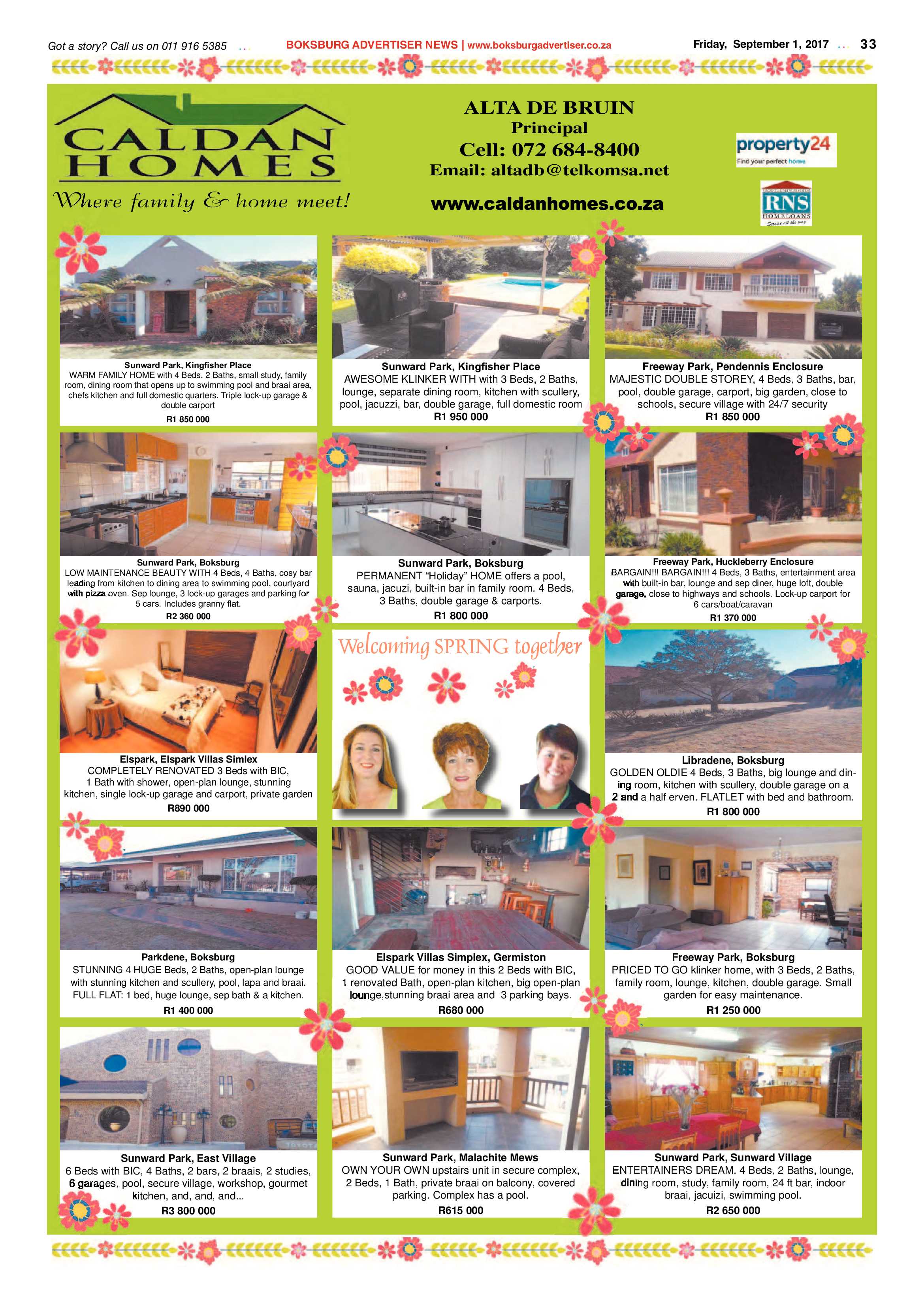 Boksburg Advertiser 29 August 2017 page 33