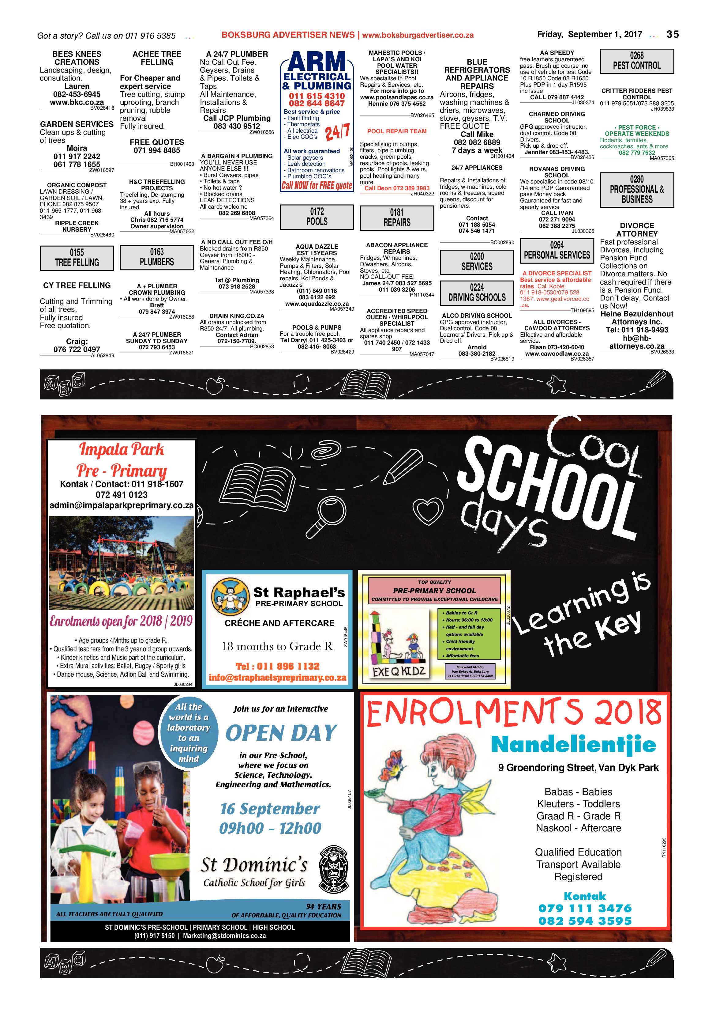 Boksburg Advertiser 29 August 2017 page 35