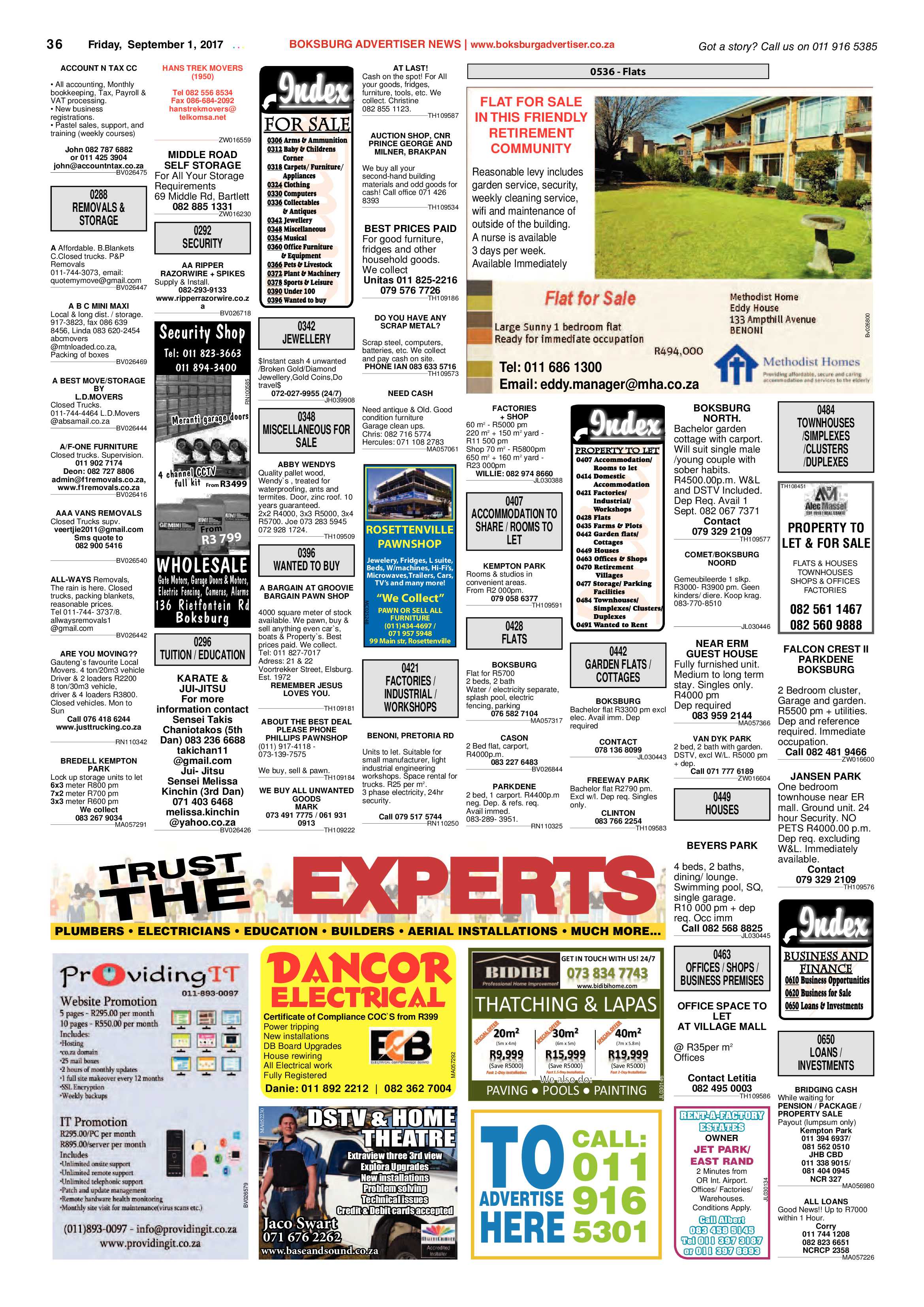 Boksburg Advertiser 29 August 2017 page 36