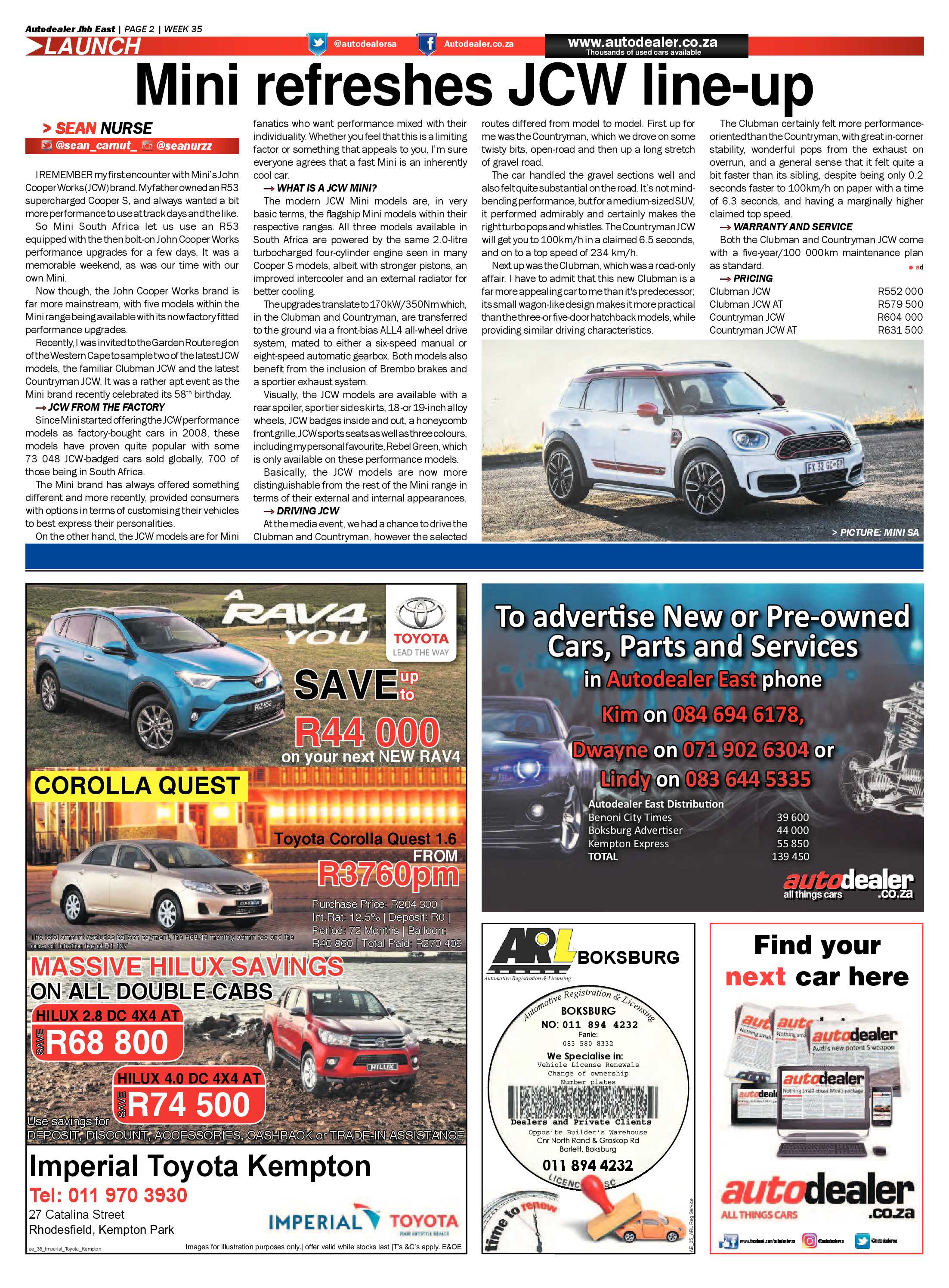 Boksburg Advertiser 29 August 2017 page 42