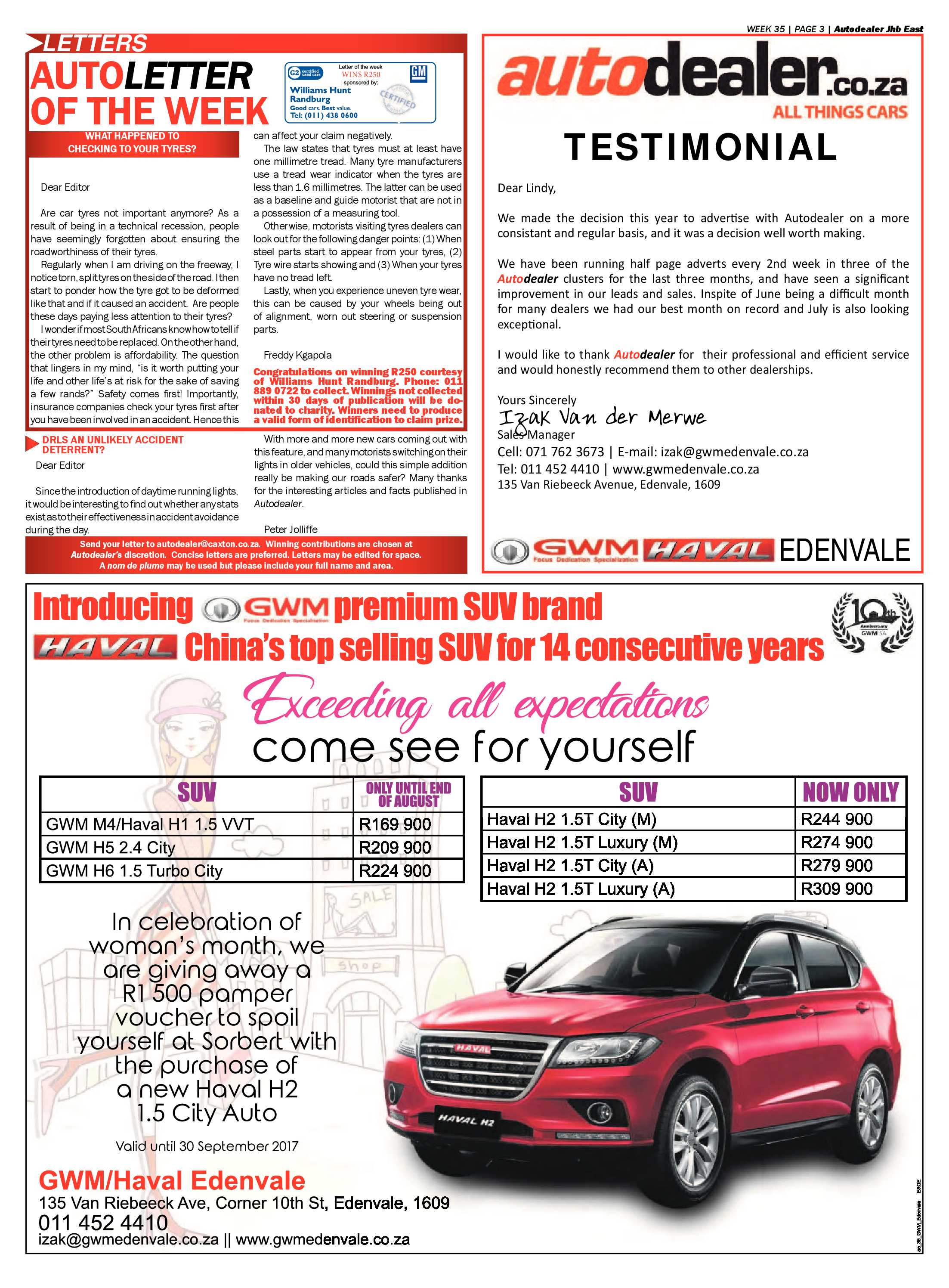 Boksburg Advertiser 29 August 2017 page 43