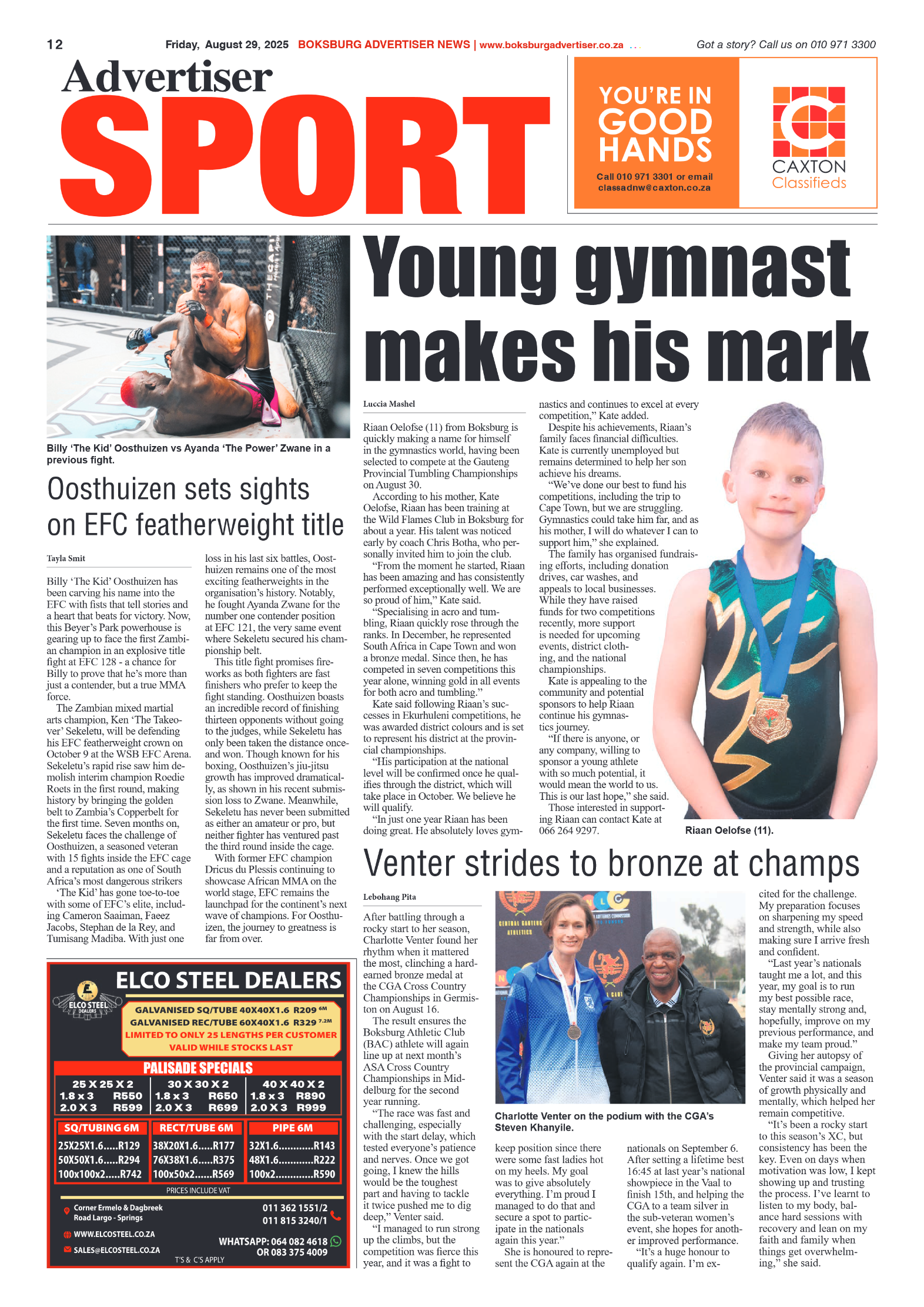 Boksburg Advertiser 29 August 2025 page 12