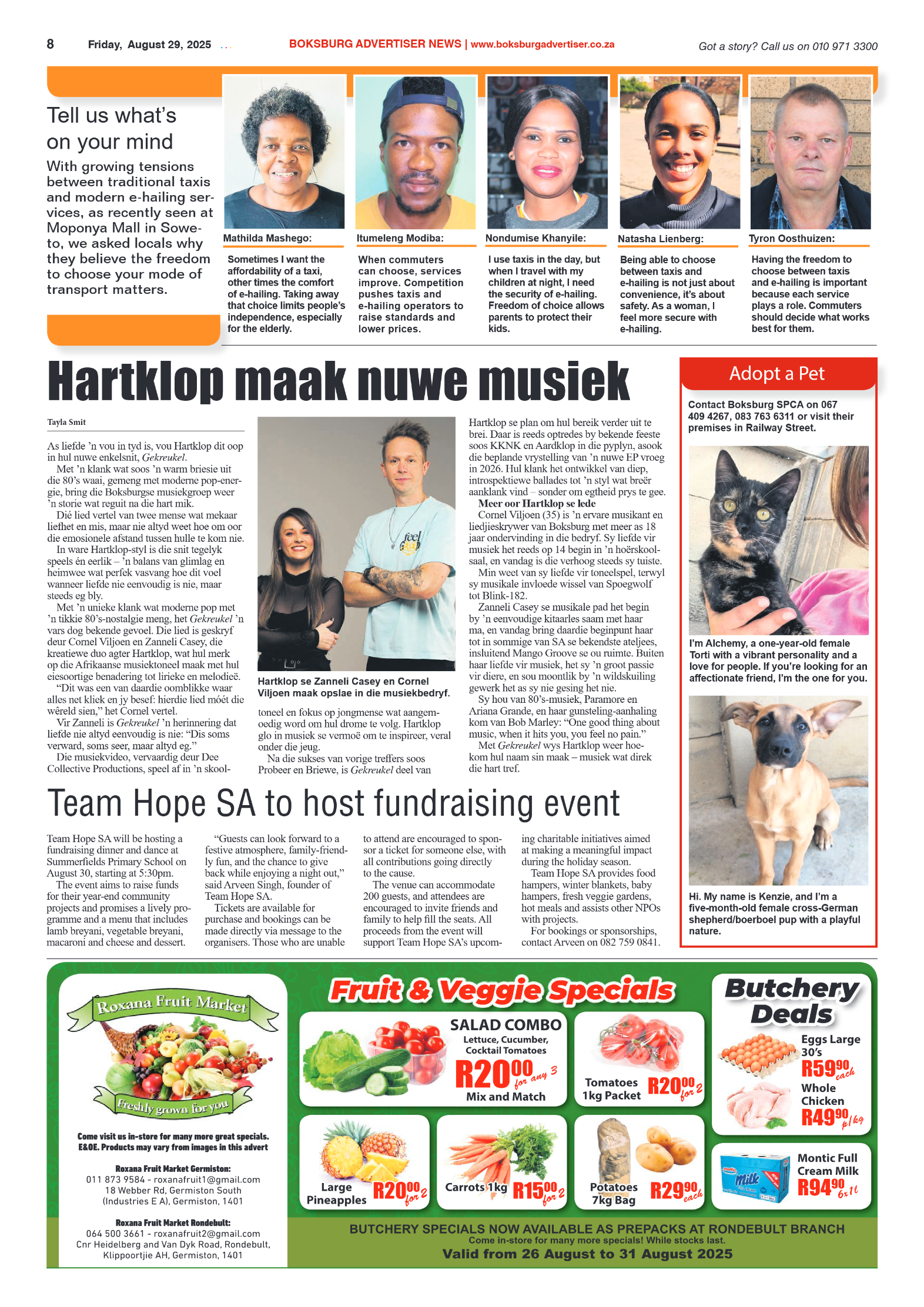Boksburg Advertiser 29 August 2025 page 8