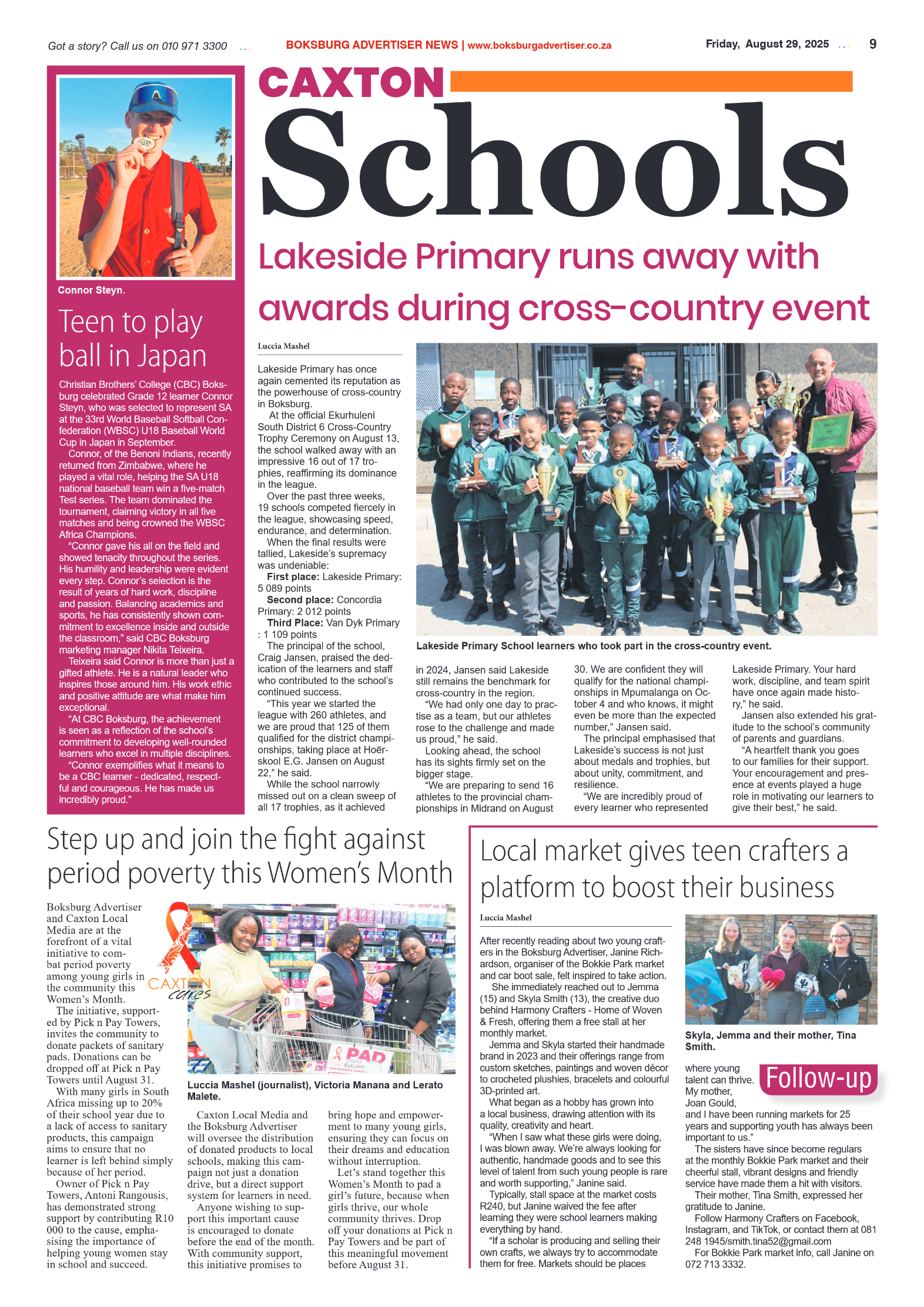 Boksburg Advertiser 29 August 2025 page 9