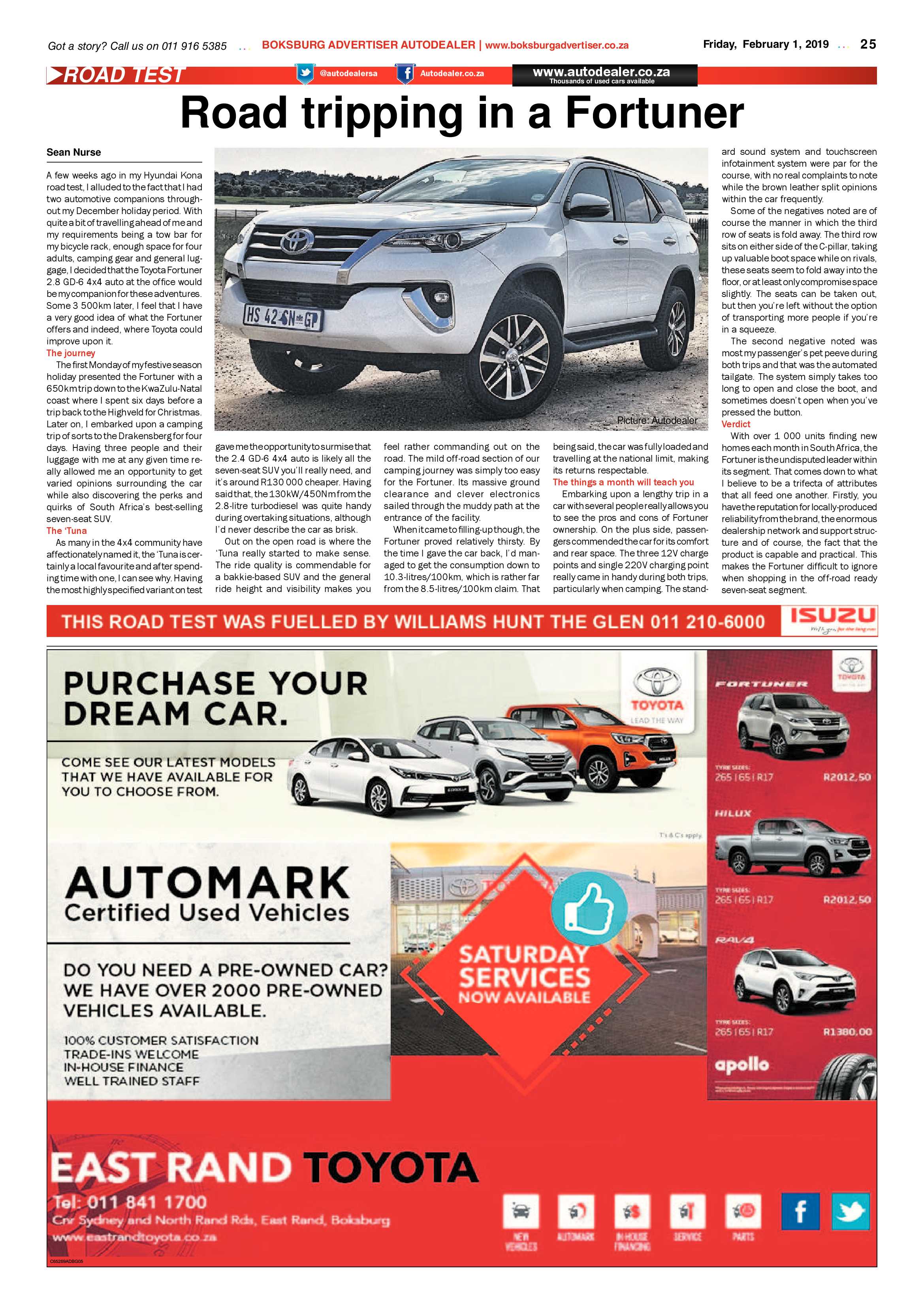 Boksburg Advertiser 29 January 2019 page 25
