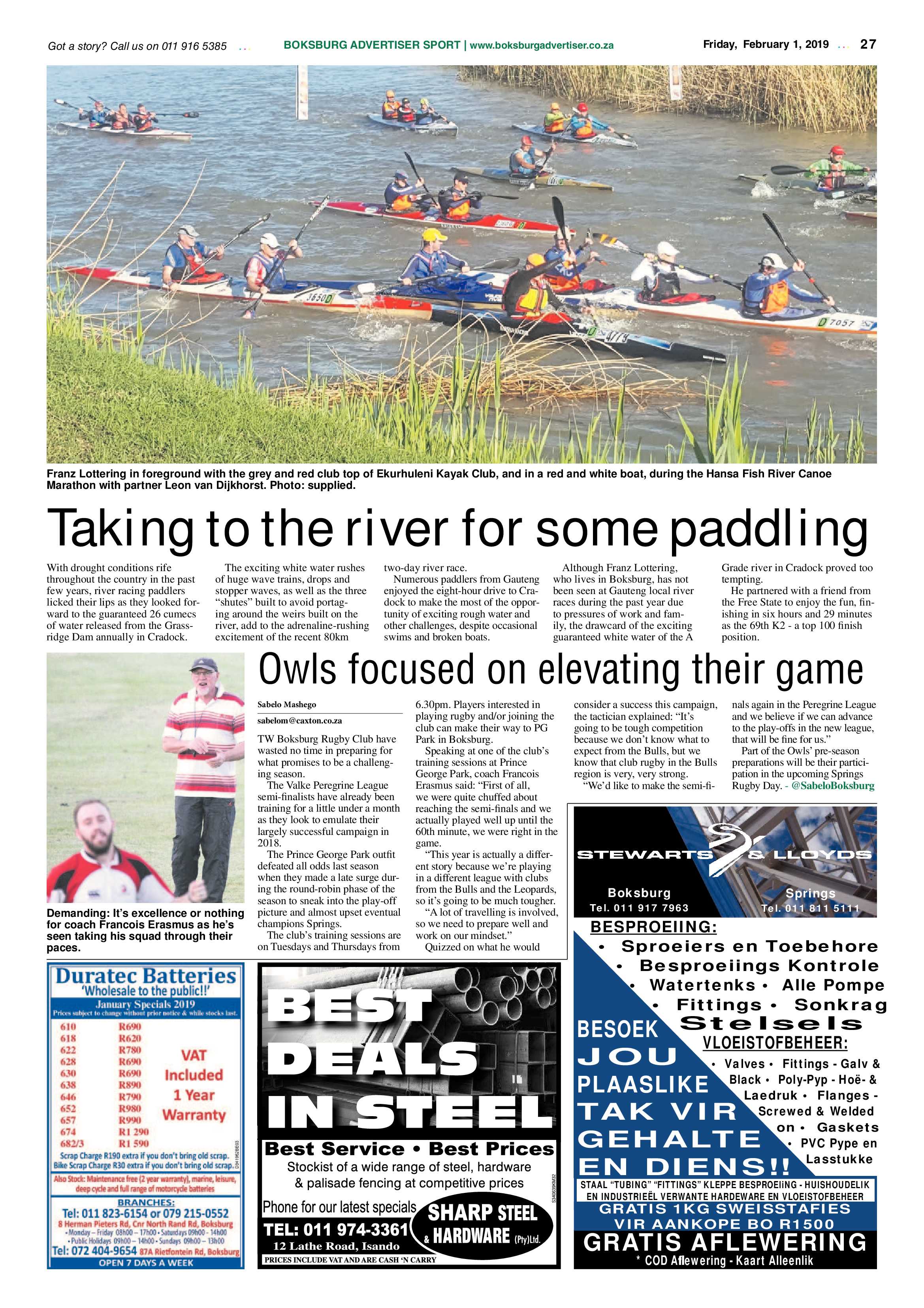 Boksburg Advertiser 29 January 2019 page 27
