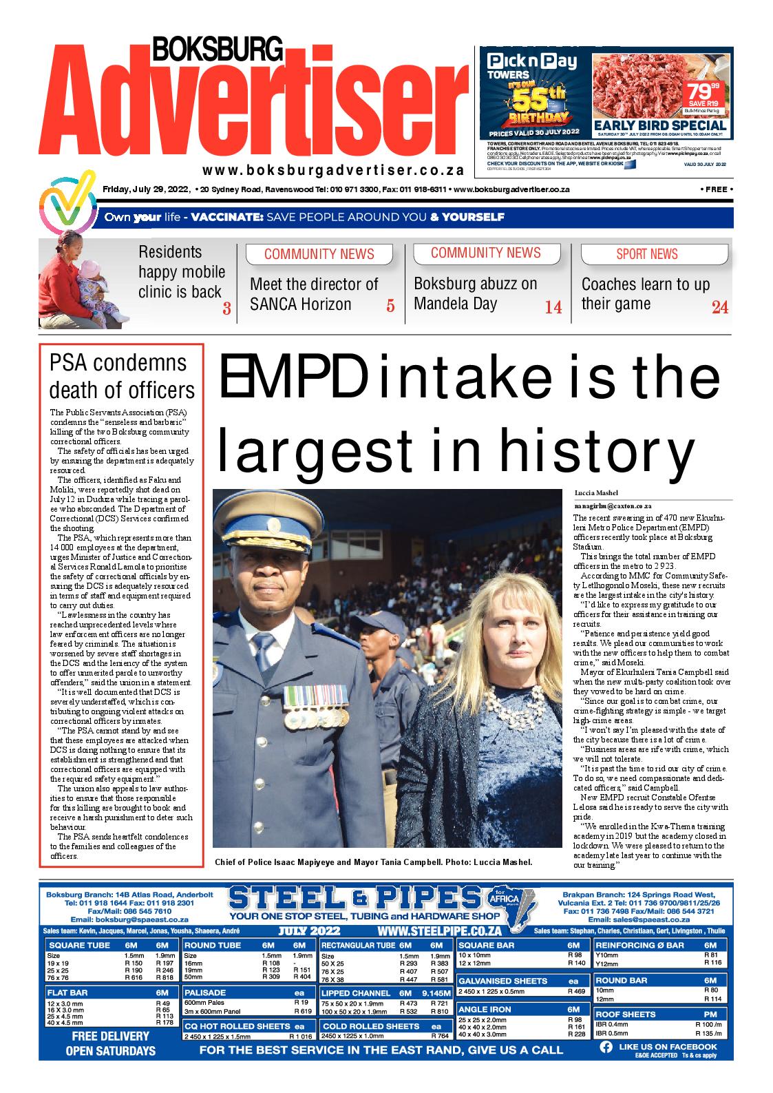 Boksburg Advertiser 29 July 2022 page 2