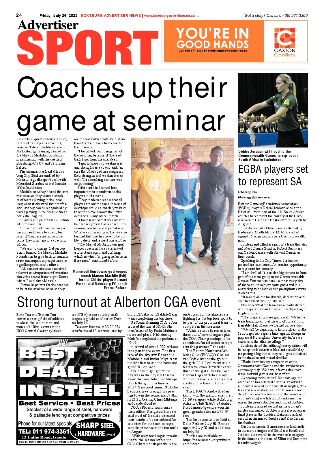 Boksburg Advertiser 29 July 2022 page 24