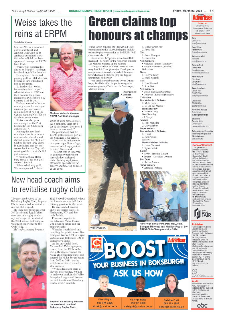 Boksburg Advertiser 29 March 2024 page 11