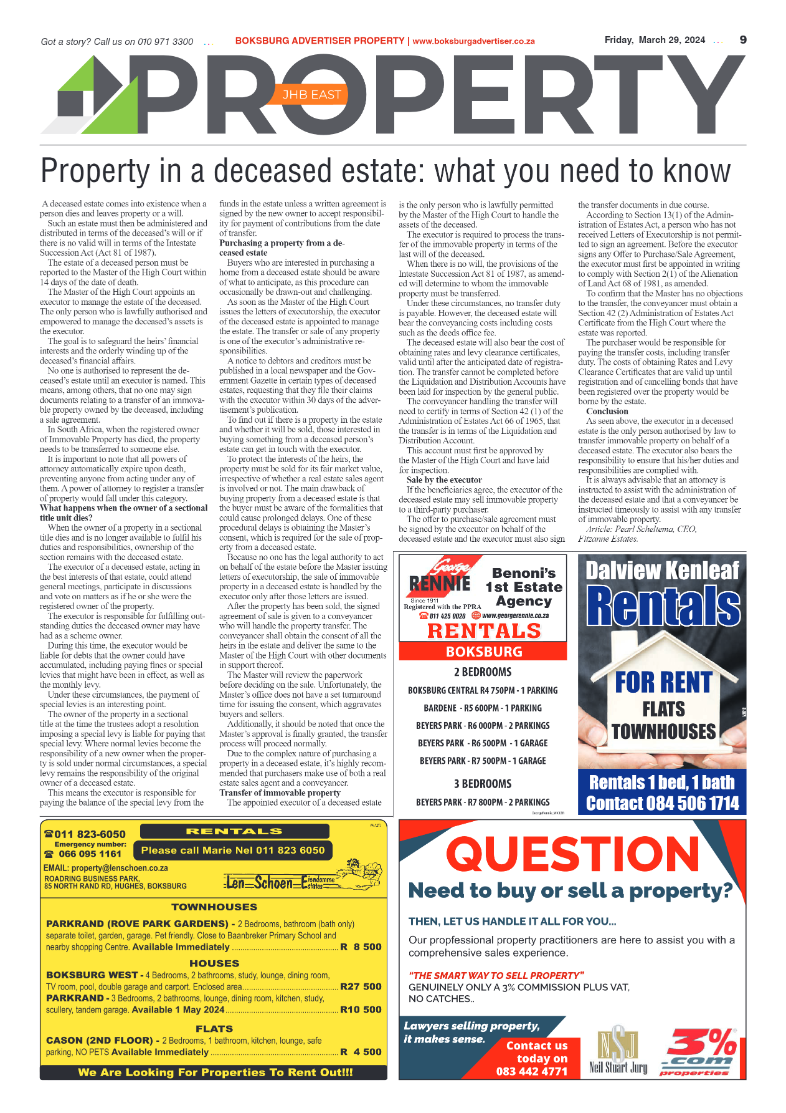 Boksburg Advertiser 29 March 2024 page 9