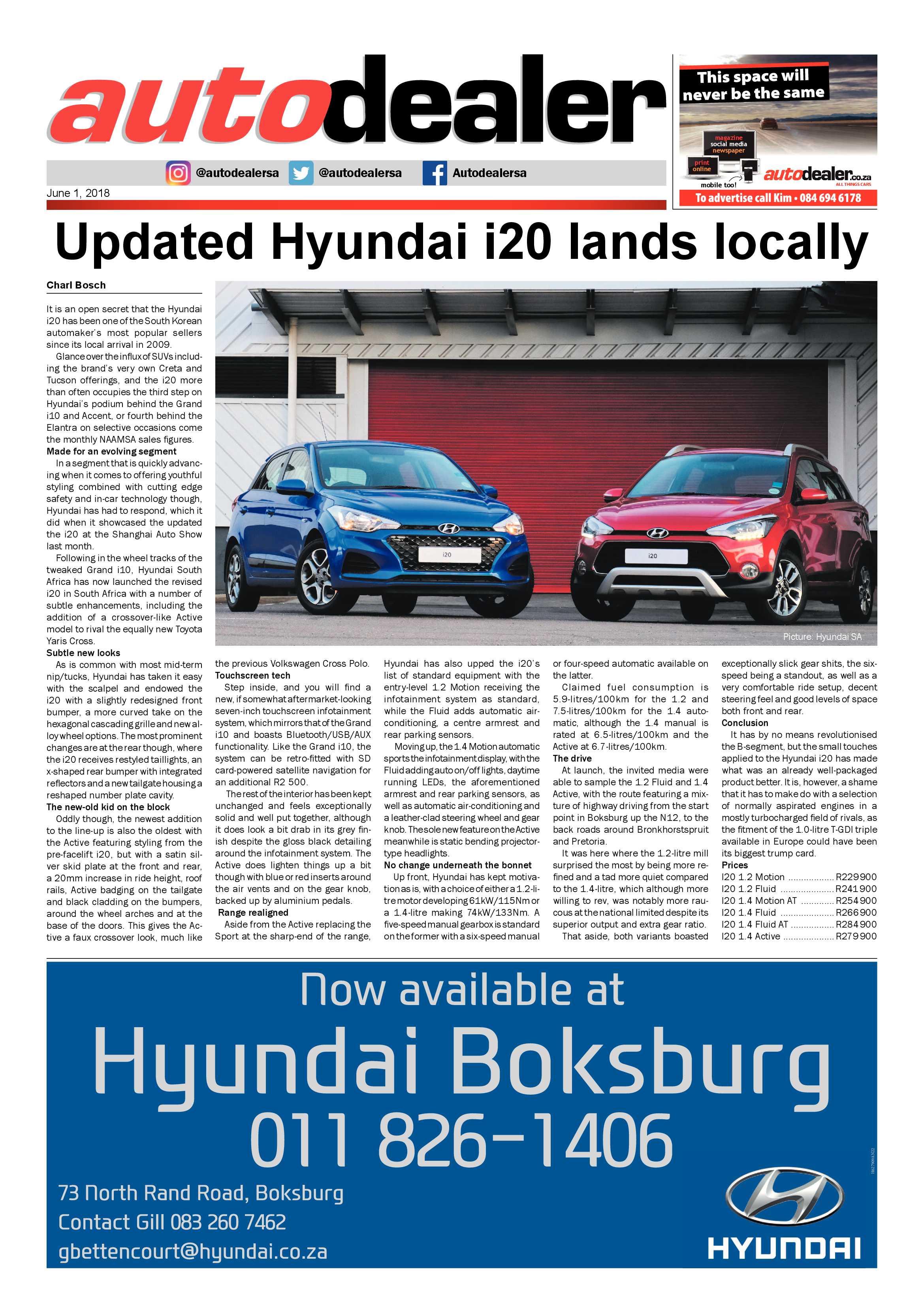 Boksburg Advertiser 29 May 2018 page 19