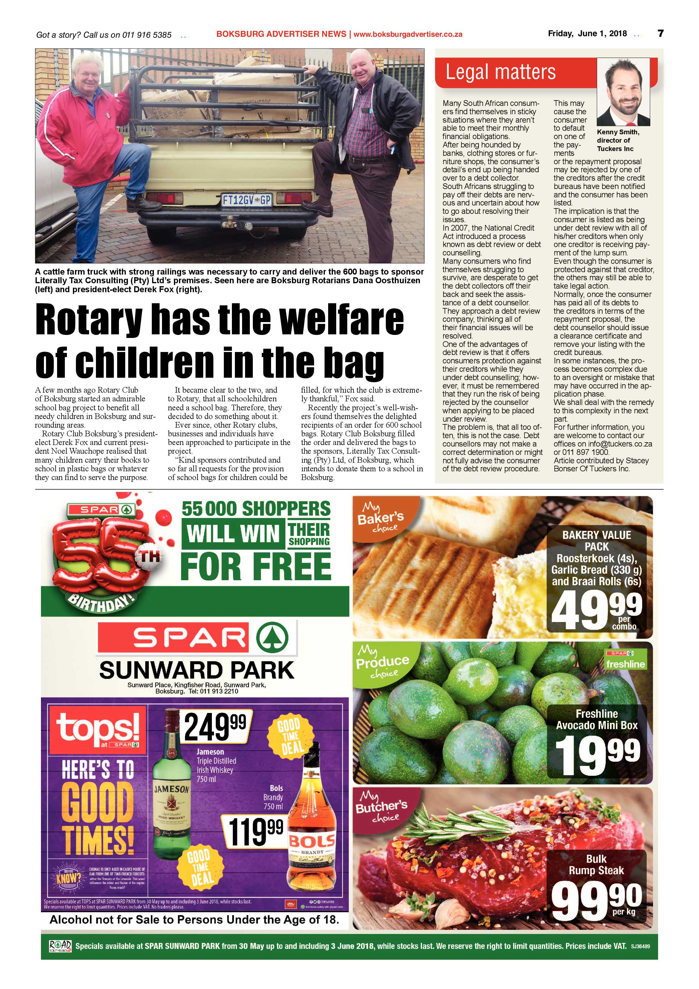 Boksburg Advertiser 29 May 2018 page 7