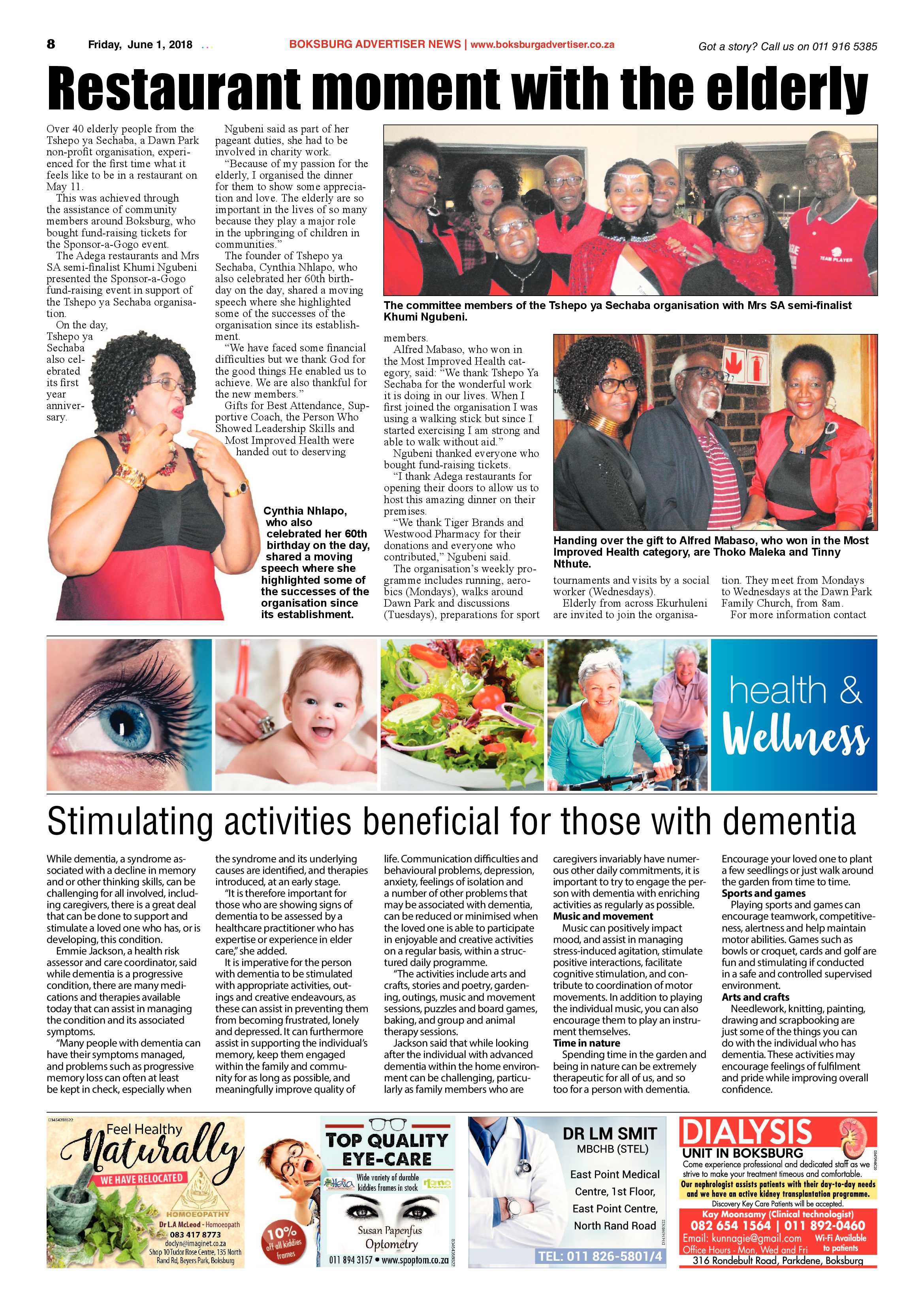 Boksburg Advertiser 29 May 2018 page 8