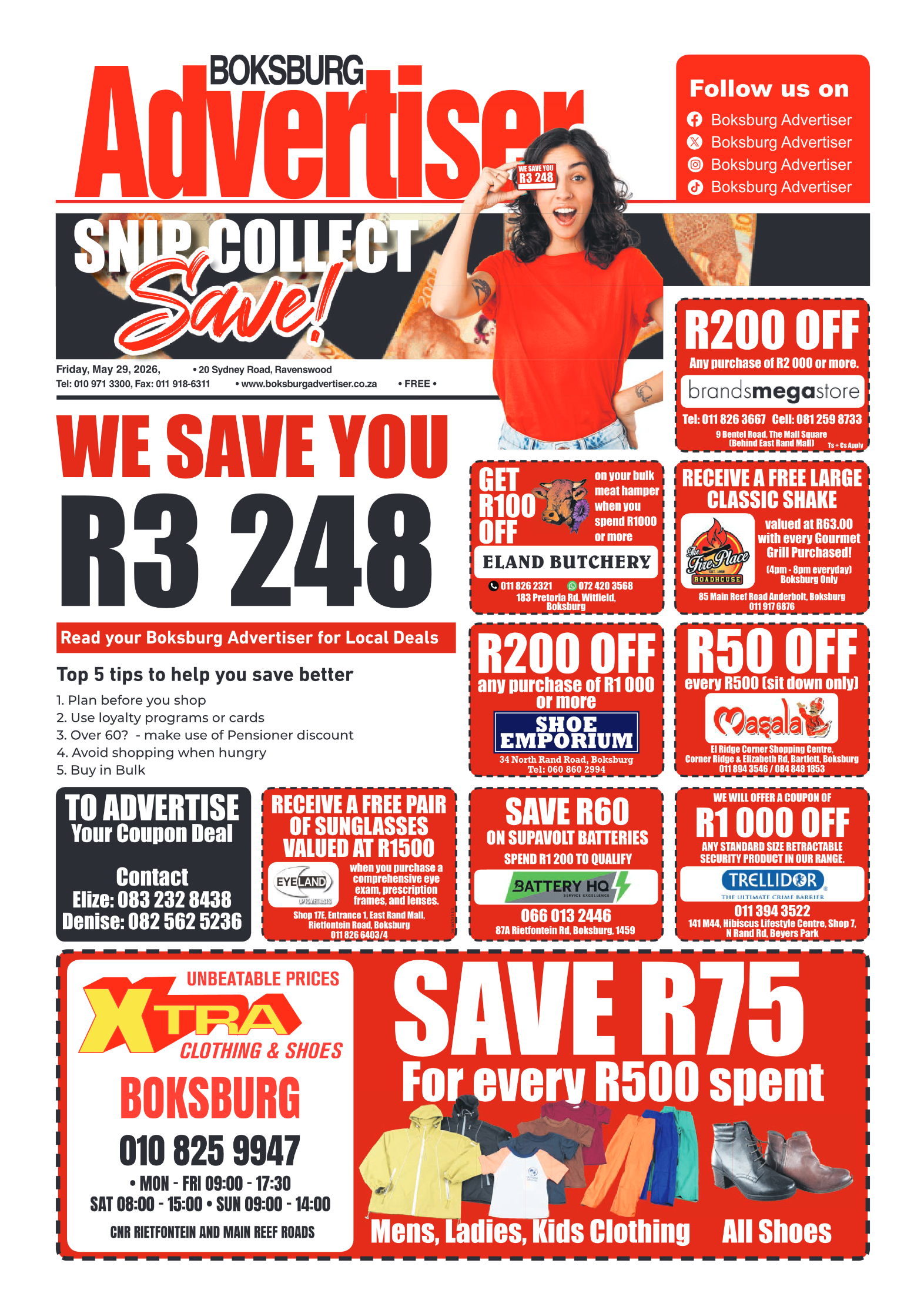 Boksburg Advertiser 29 May 2026 page 1