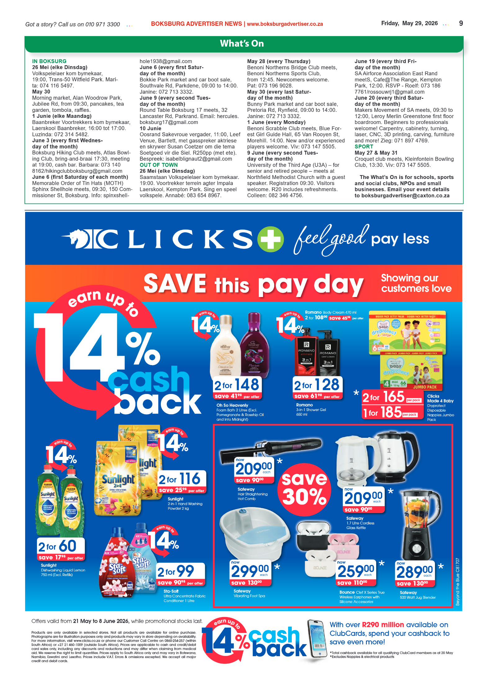 Boksburg Advertiser 29 May 2026 page 11