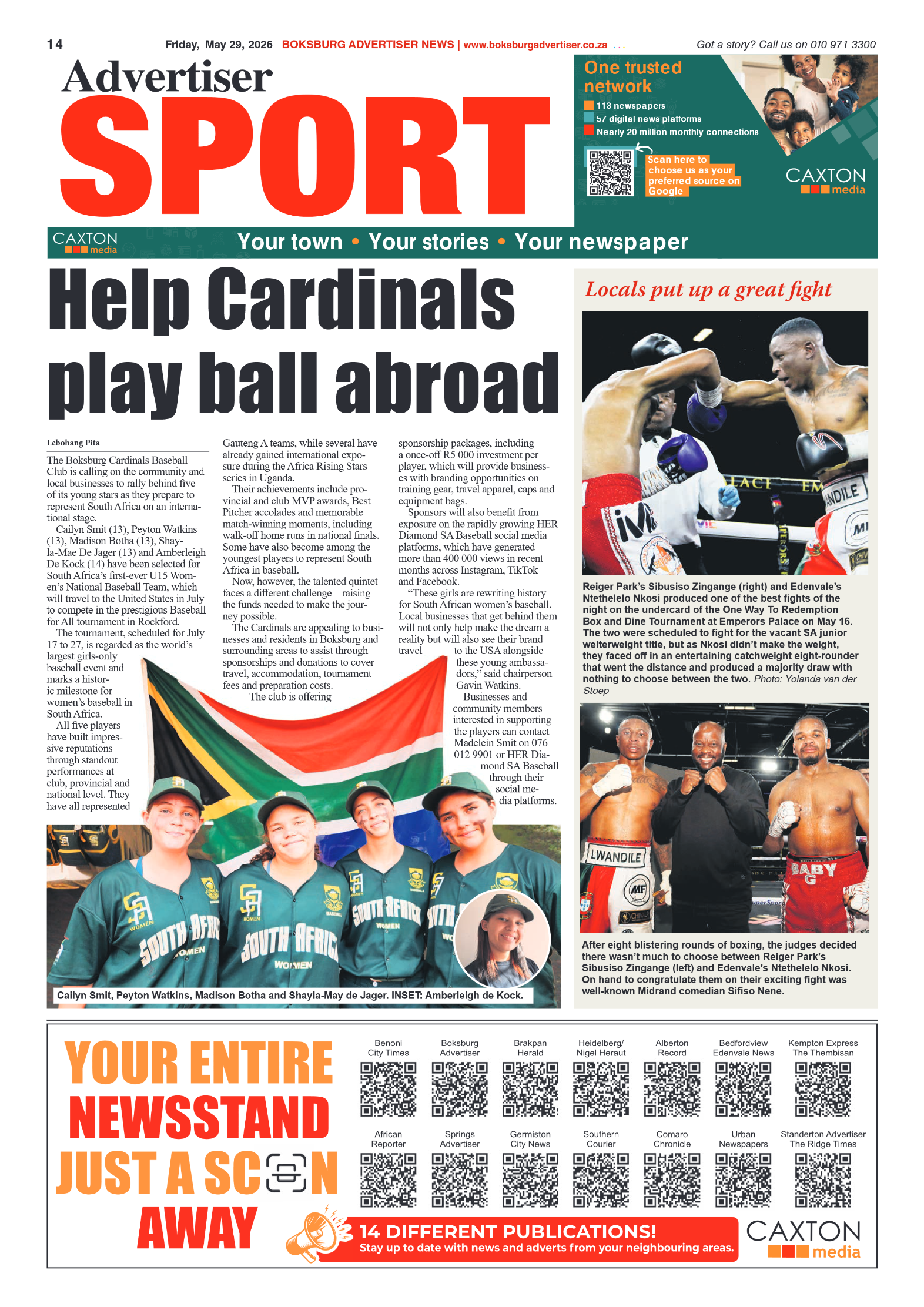 Boksburg Advertiser 29 May 2026 page 16