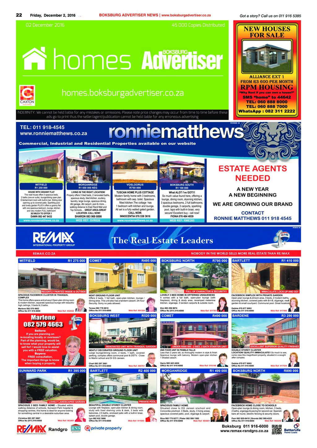 Boksburg Advertiser 29 November 2016 page 22