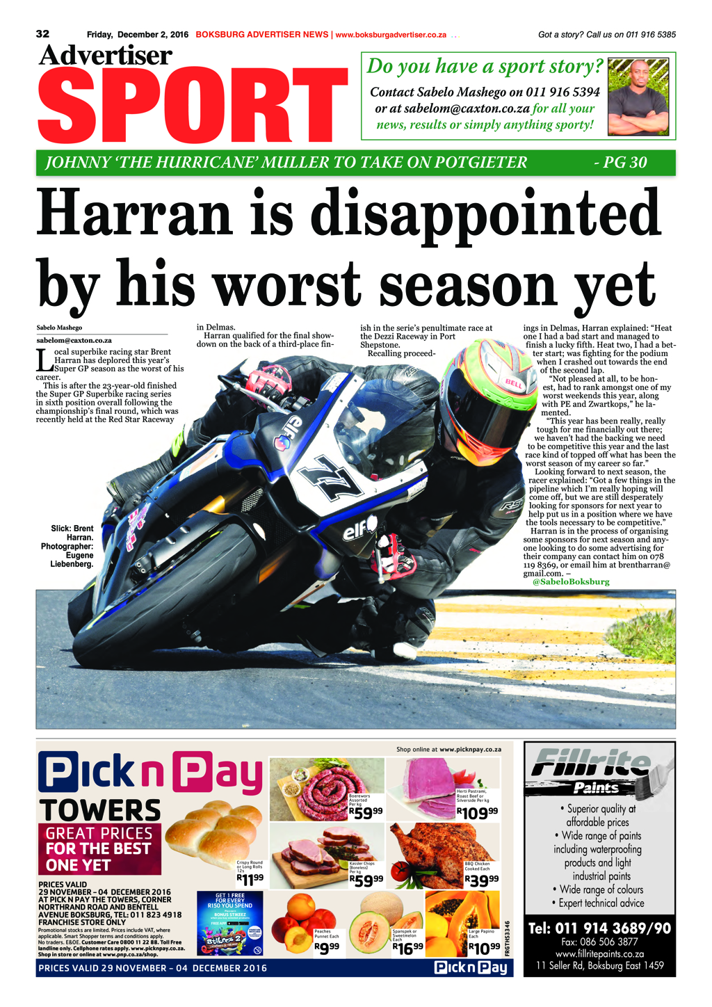 Boksburg Advertiser 29 November 2016 page 32