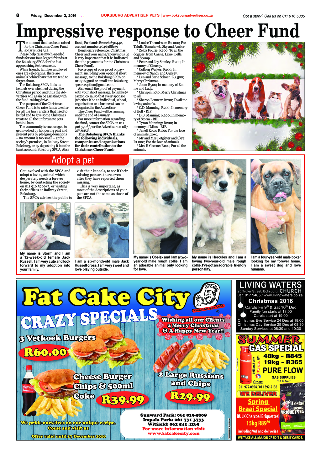 Boksburg Advertiser 29 November 2016 page 8