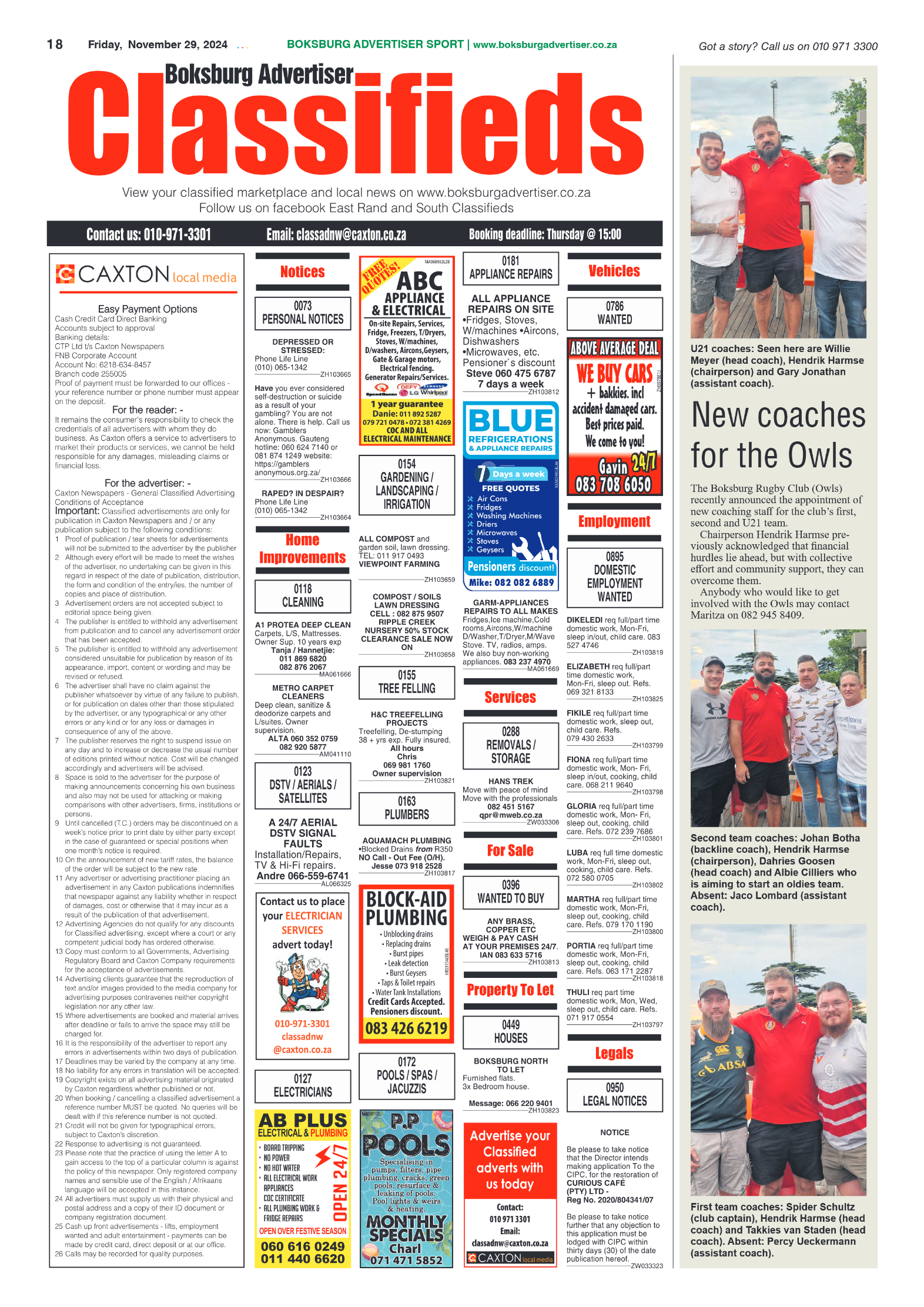 Boksburg Advertiser 29 November 2024 page 18