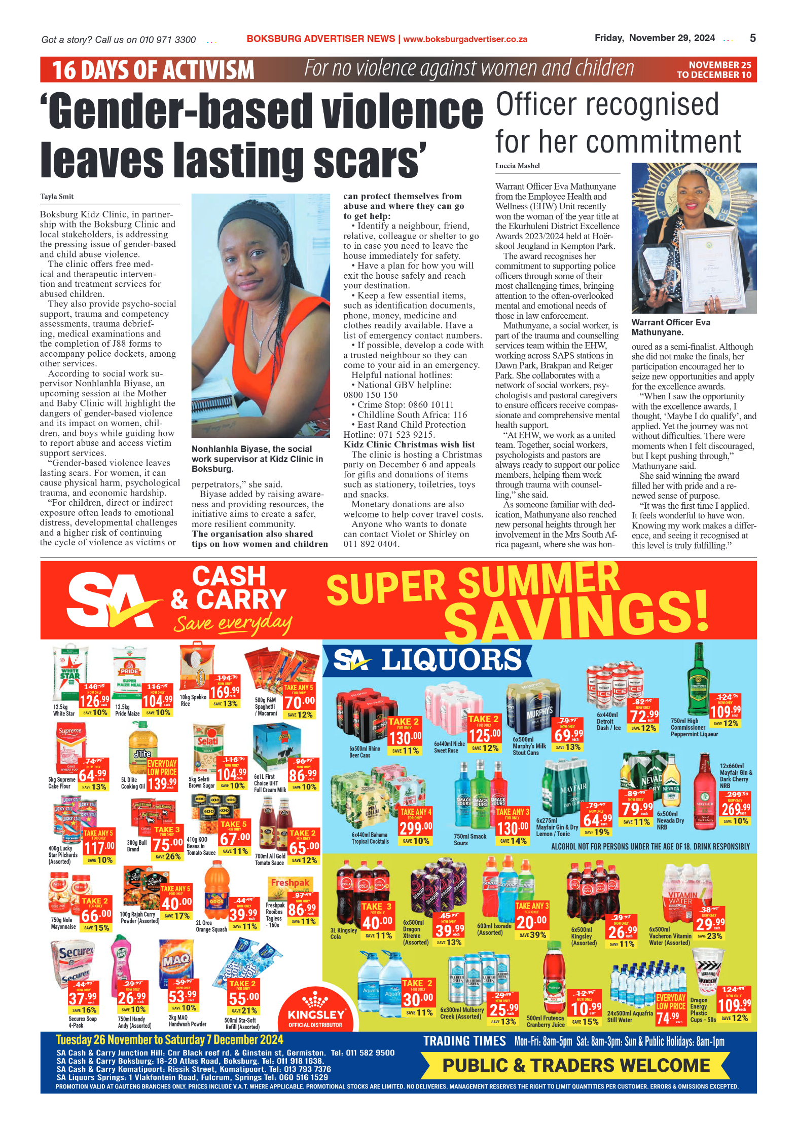 Boksburg Advertiser 29 November 2024 page 5