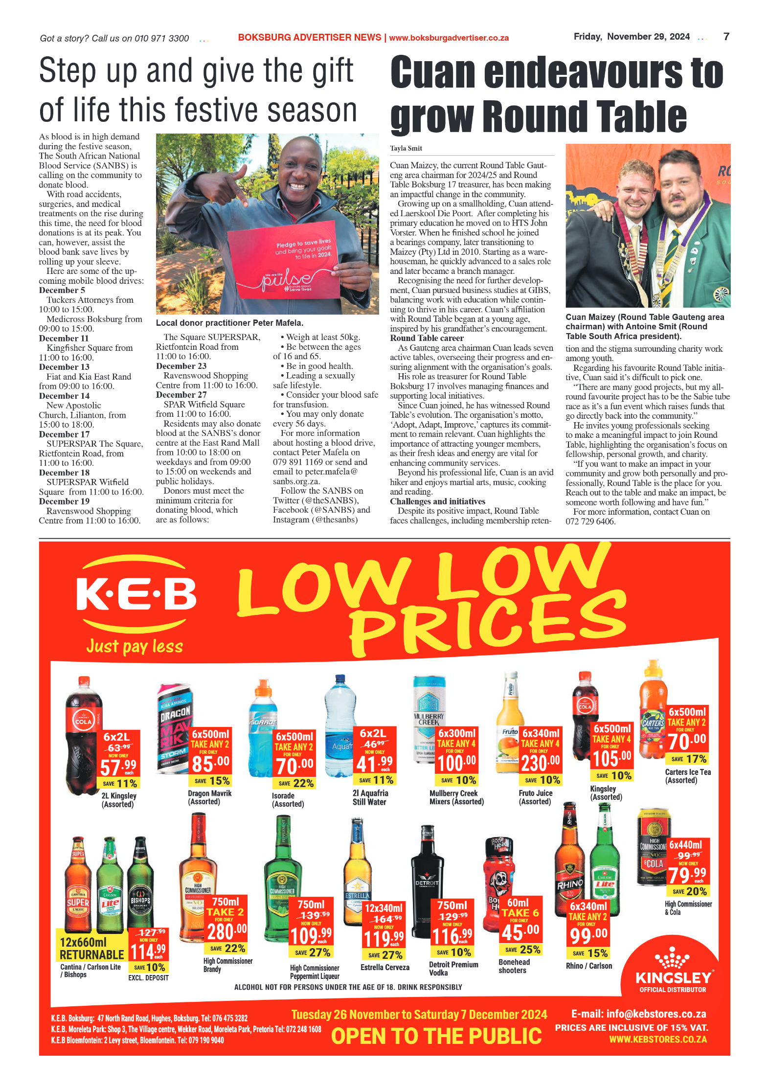 Boksburg Advertiser 29 November 2024 page 7