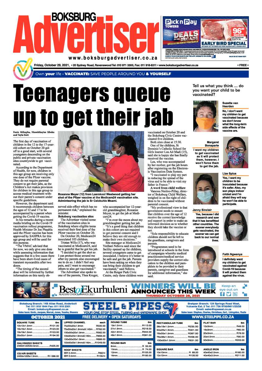 Boksburg Advertiser 29 October 2021 page 3