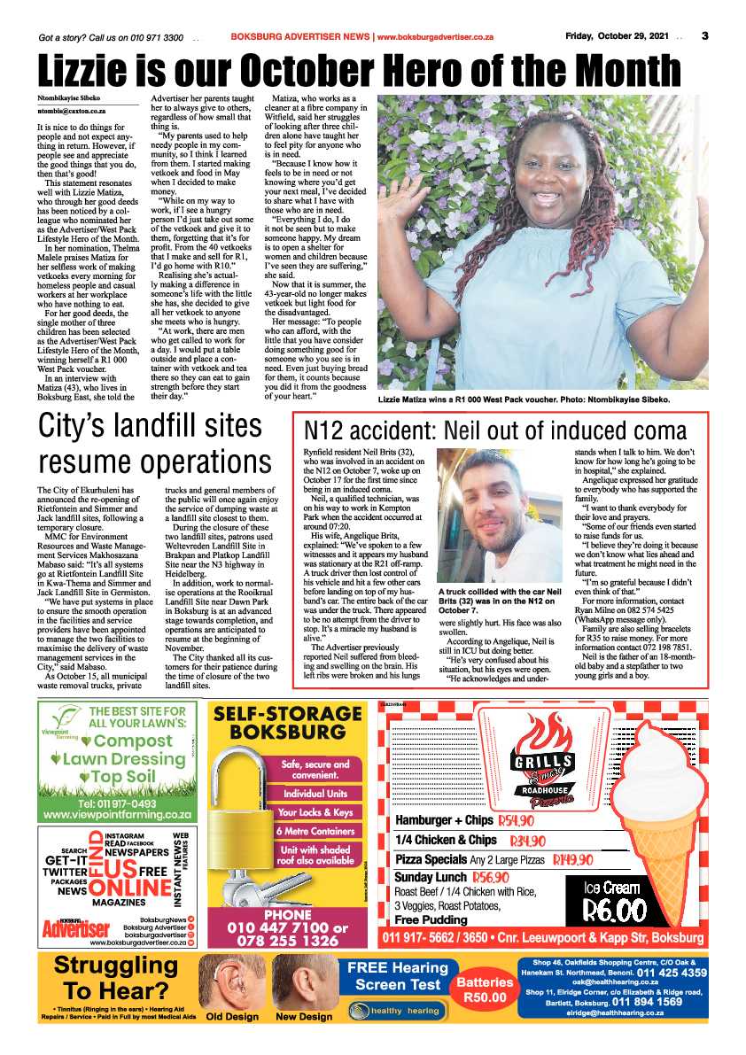 Boksburg Advertiser 29 October 2021 page 5