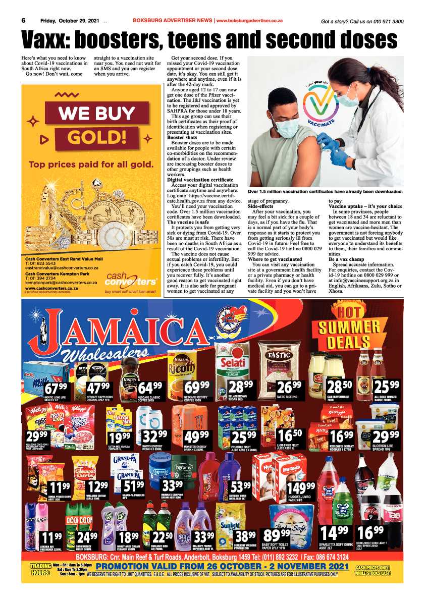 Boksburg Advertiser 29 October 2021 page 8
