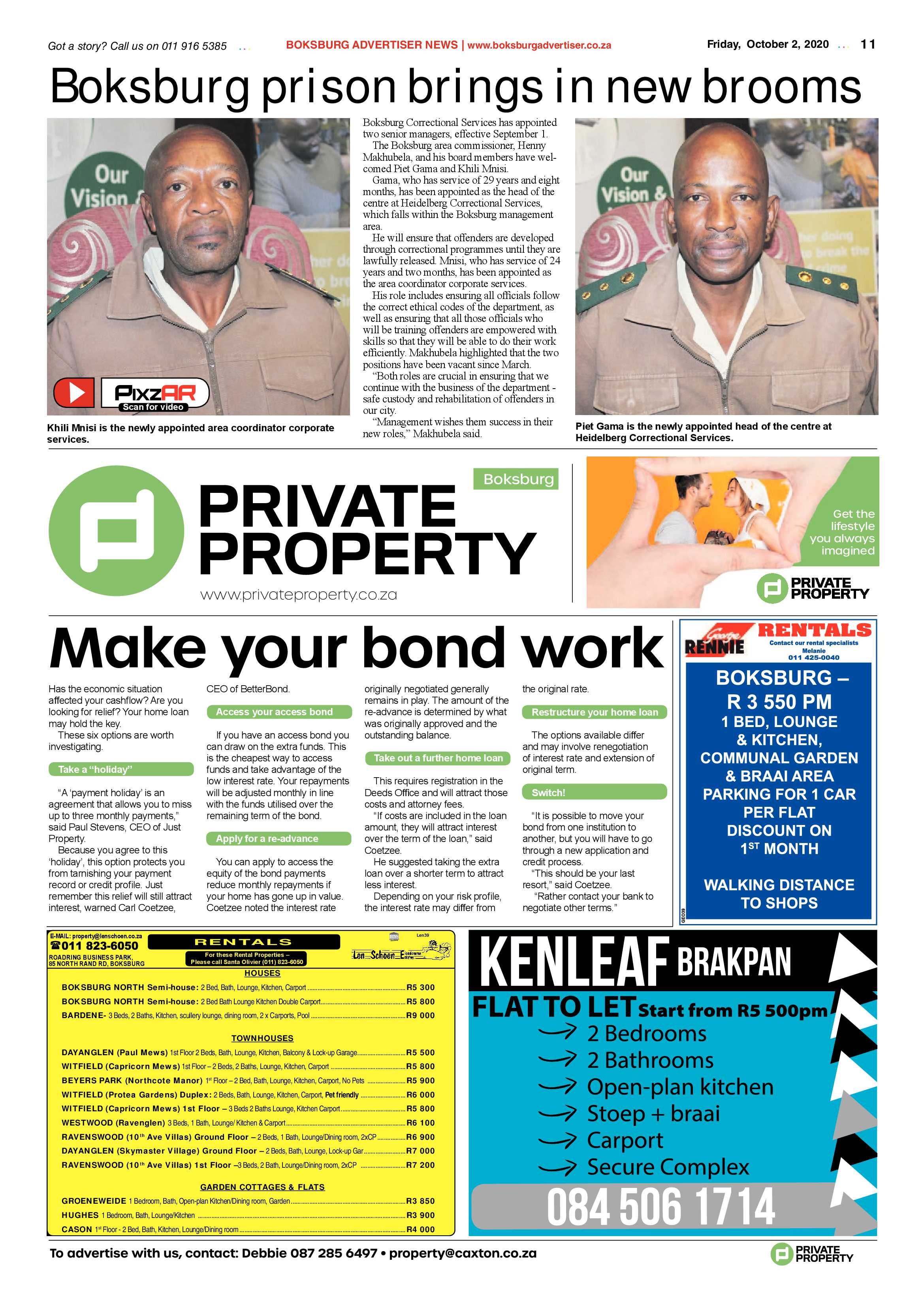 Boksburg Advertiser 29 September 2020 page 11