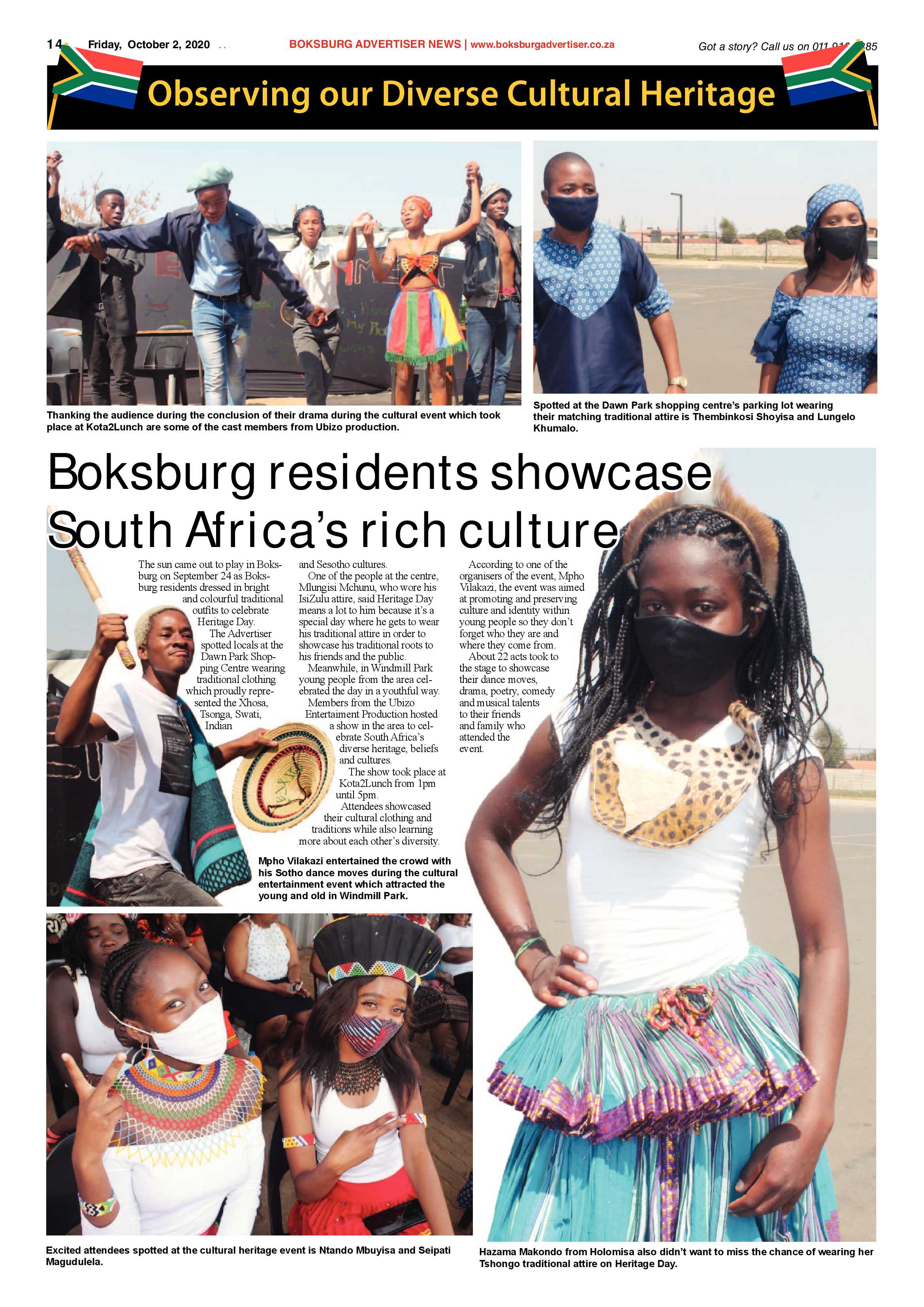 Boksburg Advertiser 29 September 2020 page 14