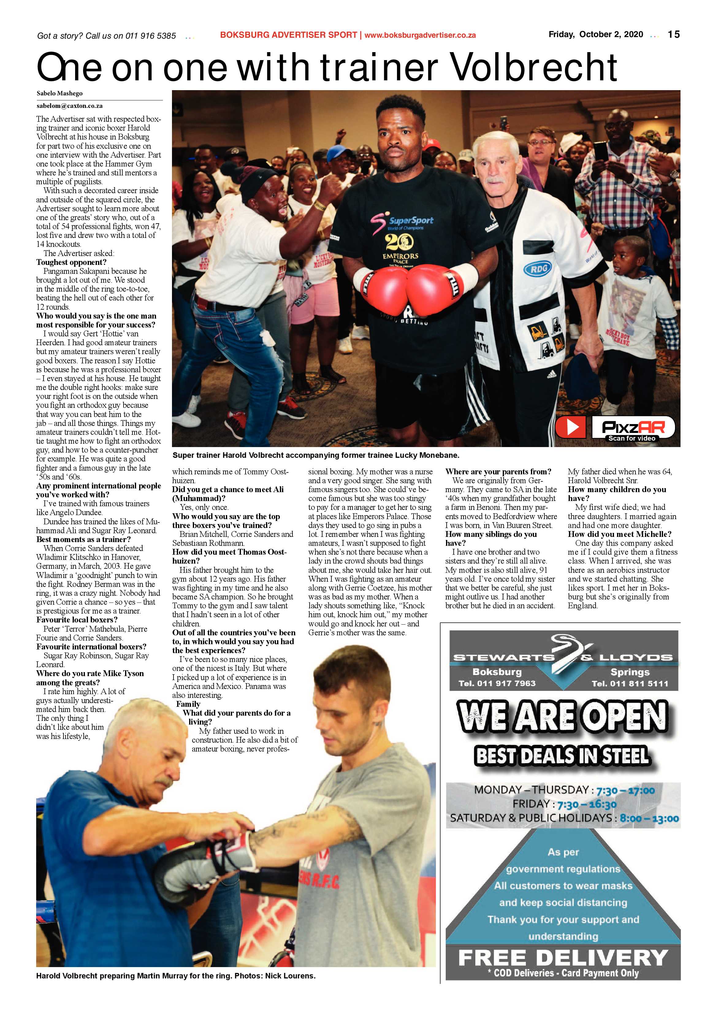 Boksburg Advertiser 29 September 2020 page 15