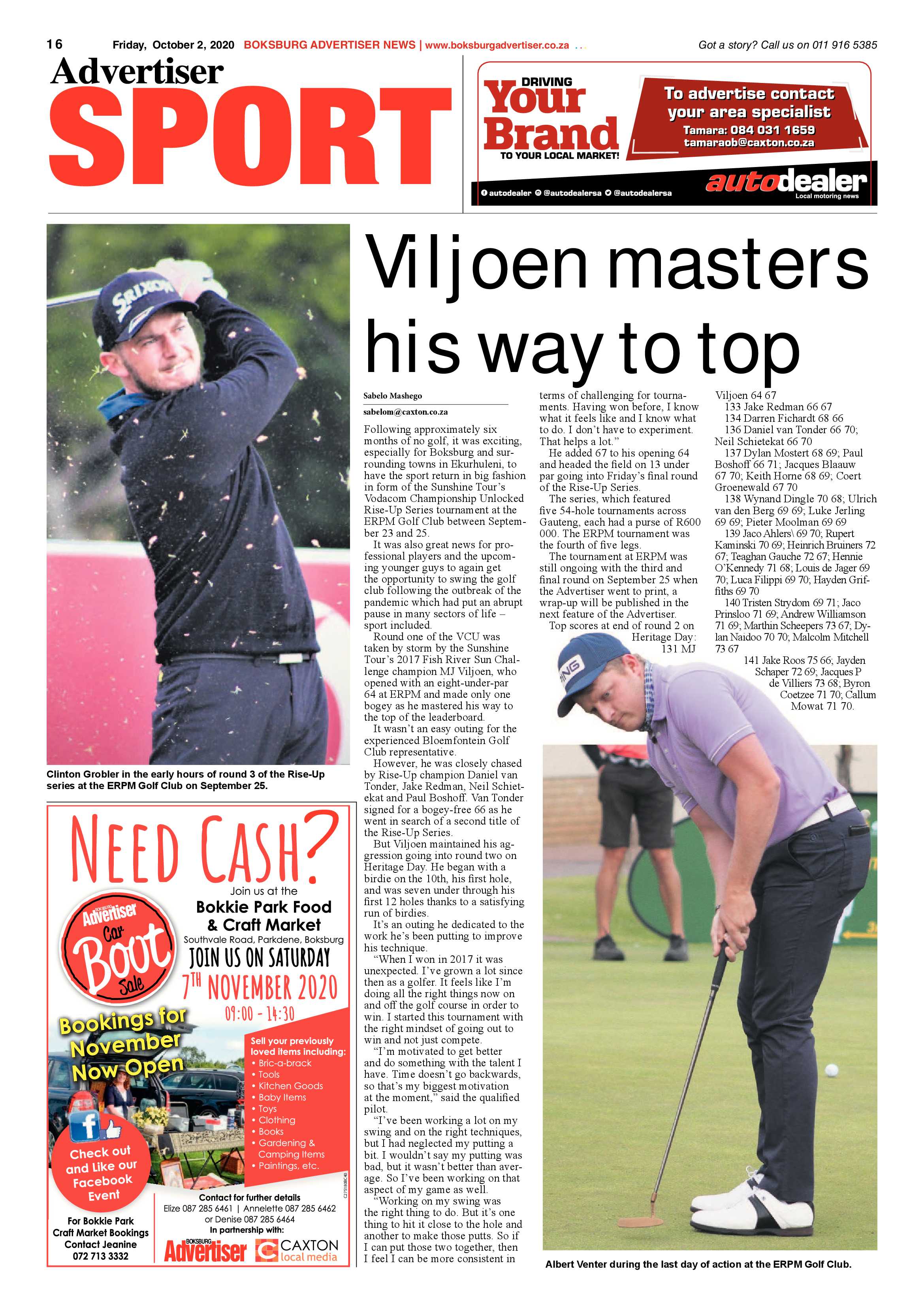 Boksburg Advertiser 29 September 2020 page 16