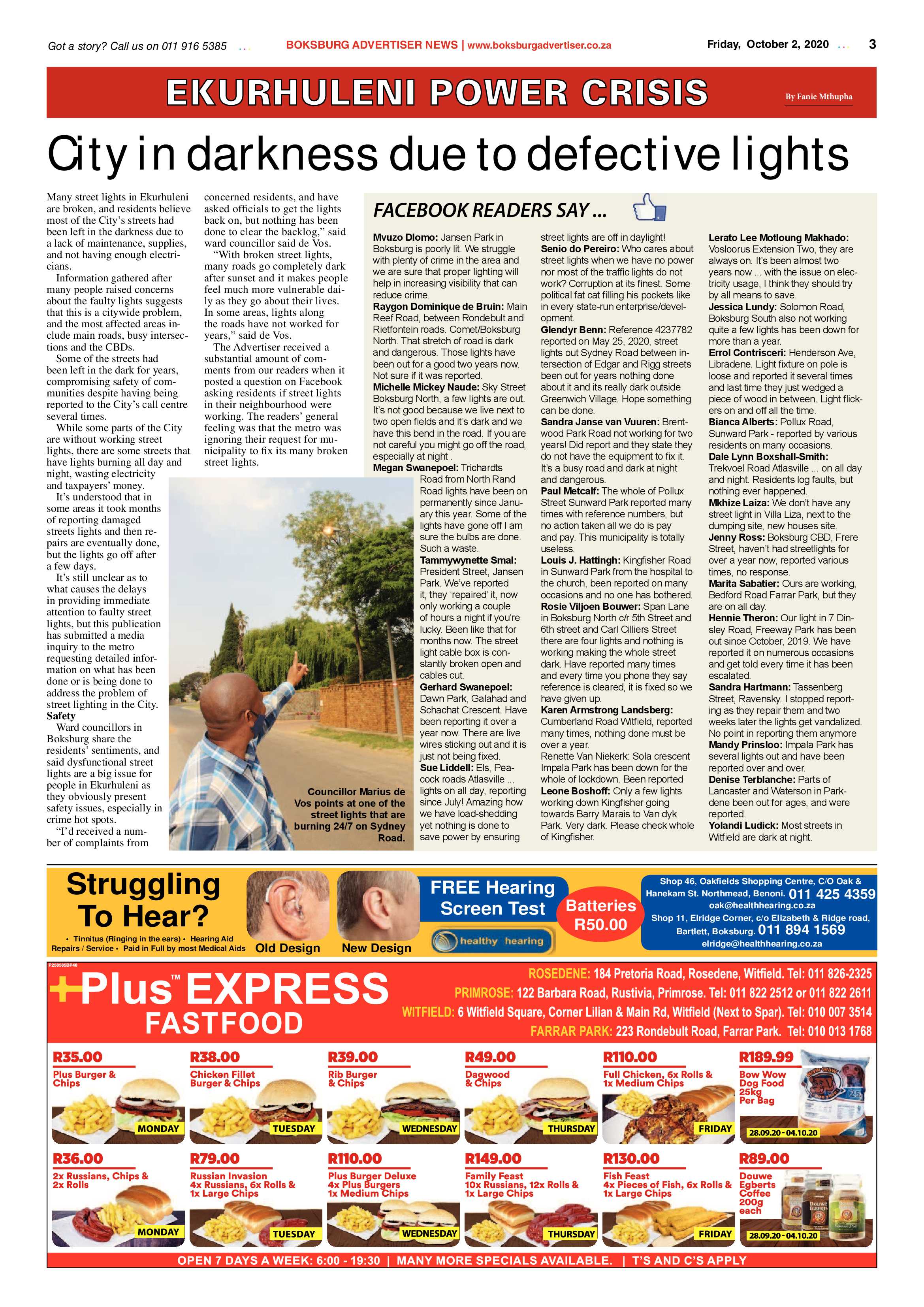 Boksburg Advertiser 29 September 2020 page 3
