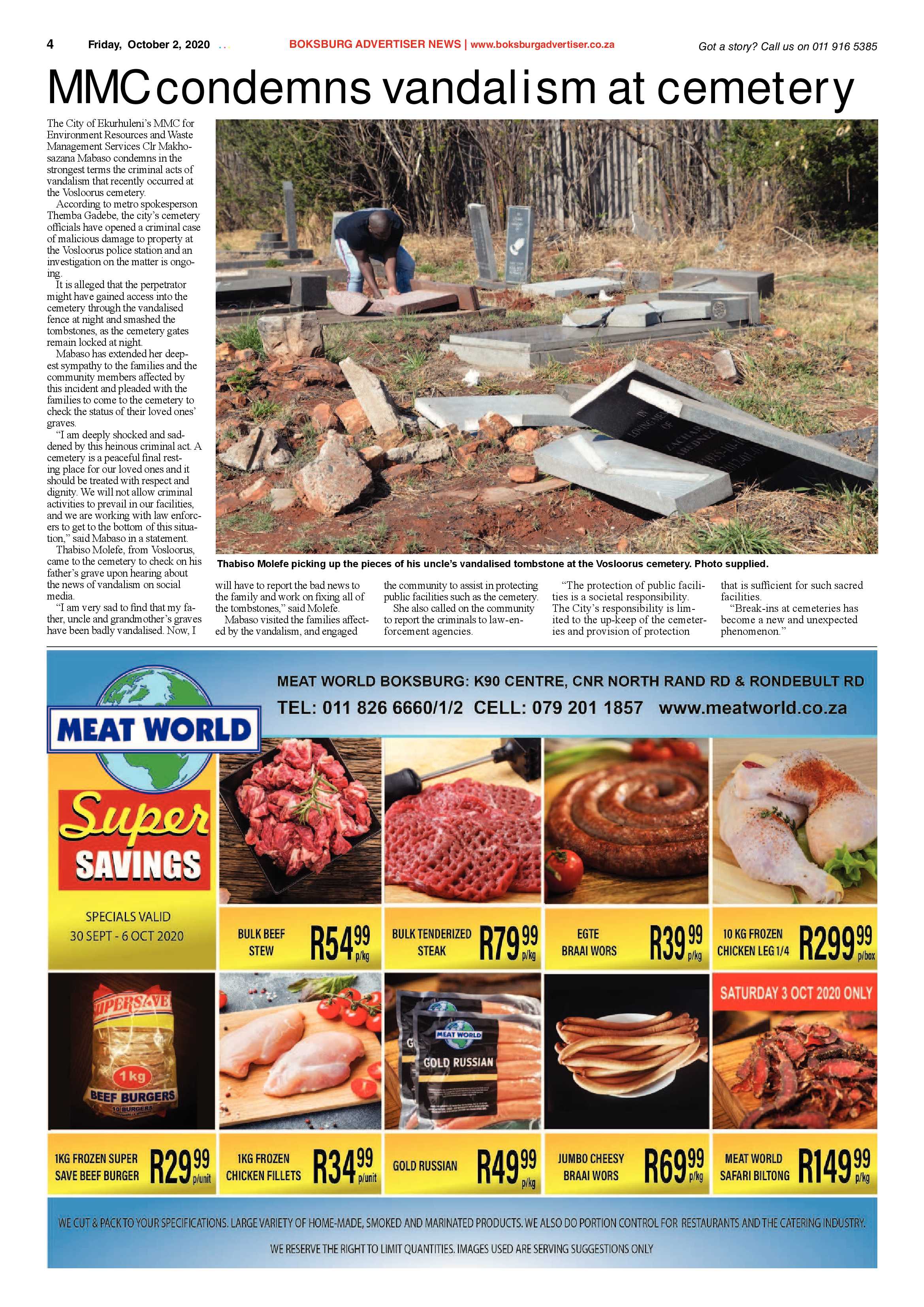 Boksburg Advertiser 29 September 2020 page 4