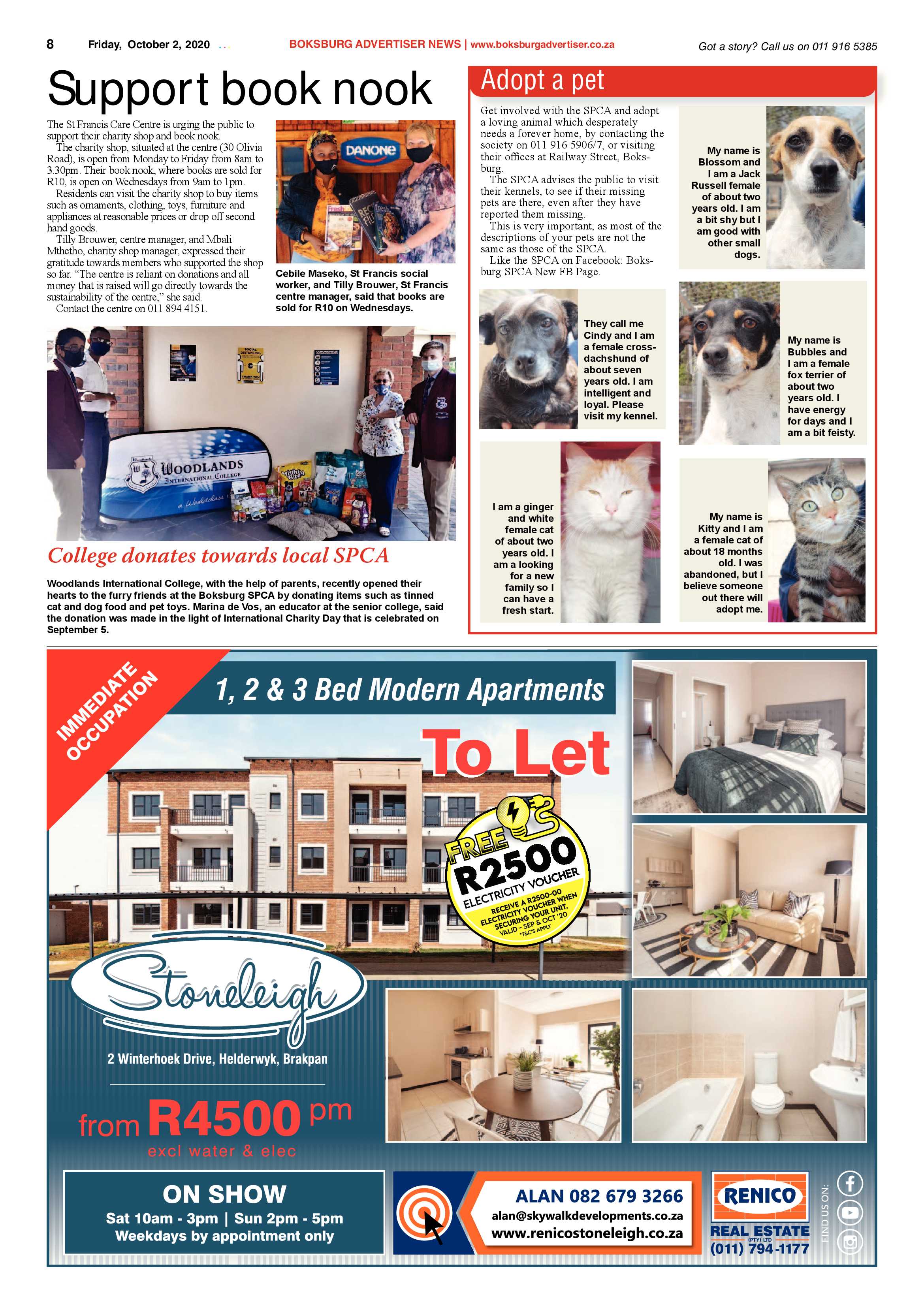 Boksburg Advertiser 29 September 2020 page 8