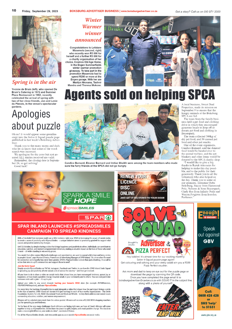 Boksburg Advertiser 29 September 2023 page 10