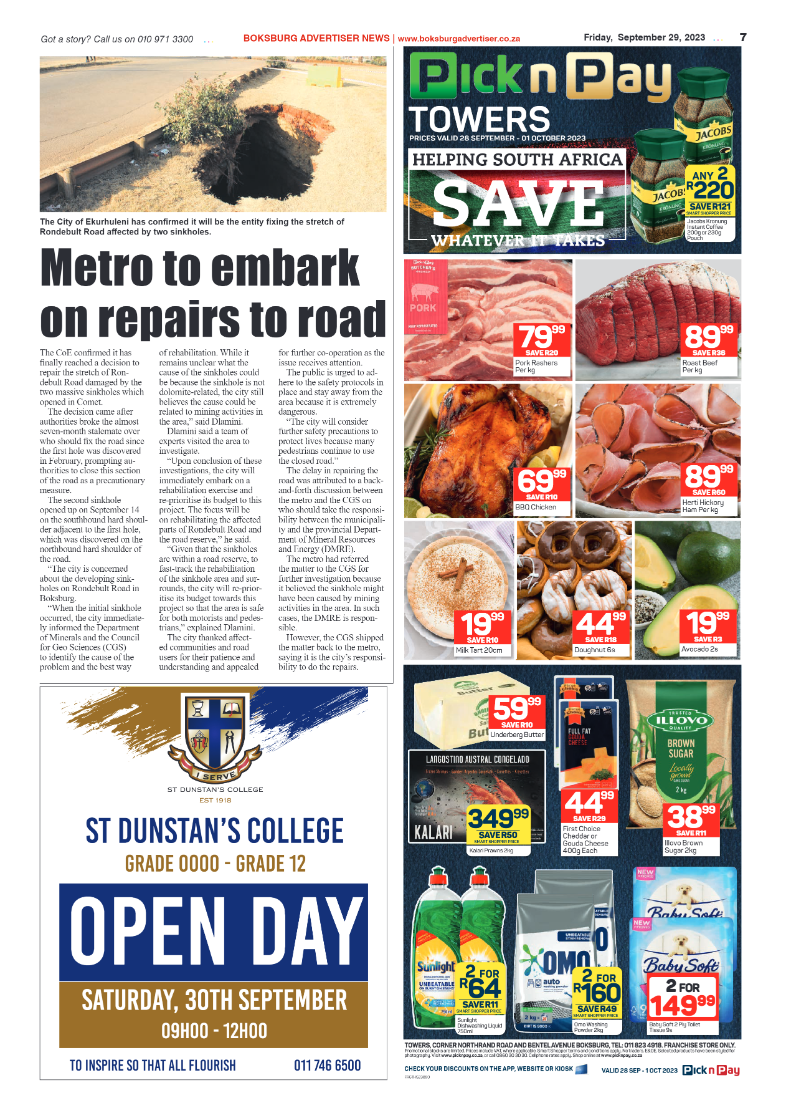 Boksburg Advertiser 29 September 2023 page 7