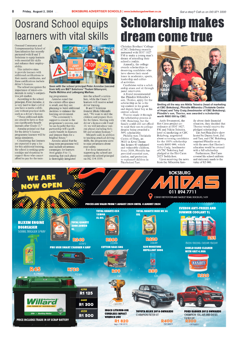 Boksburg Advertiser 2 August 2024 page 16